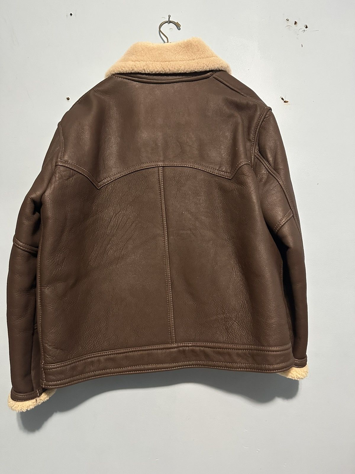 Other Brown leather sheepskin bomber. Size US L / EU 52-54 / 3 - 3 Thumbnail