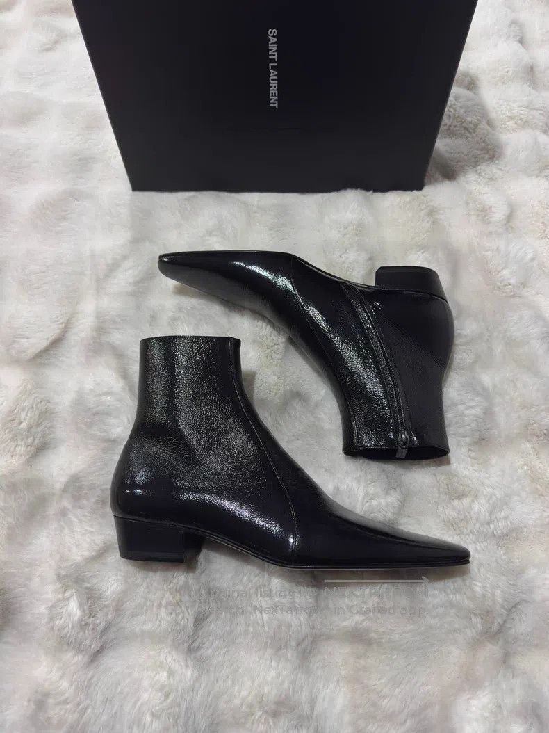 Saint Laurent Paris Saint Laurent Paris Crinkle Boots Men's Boots Size US 9 / EU 42 - 8 Thumbnail