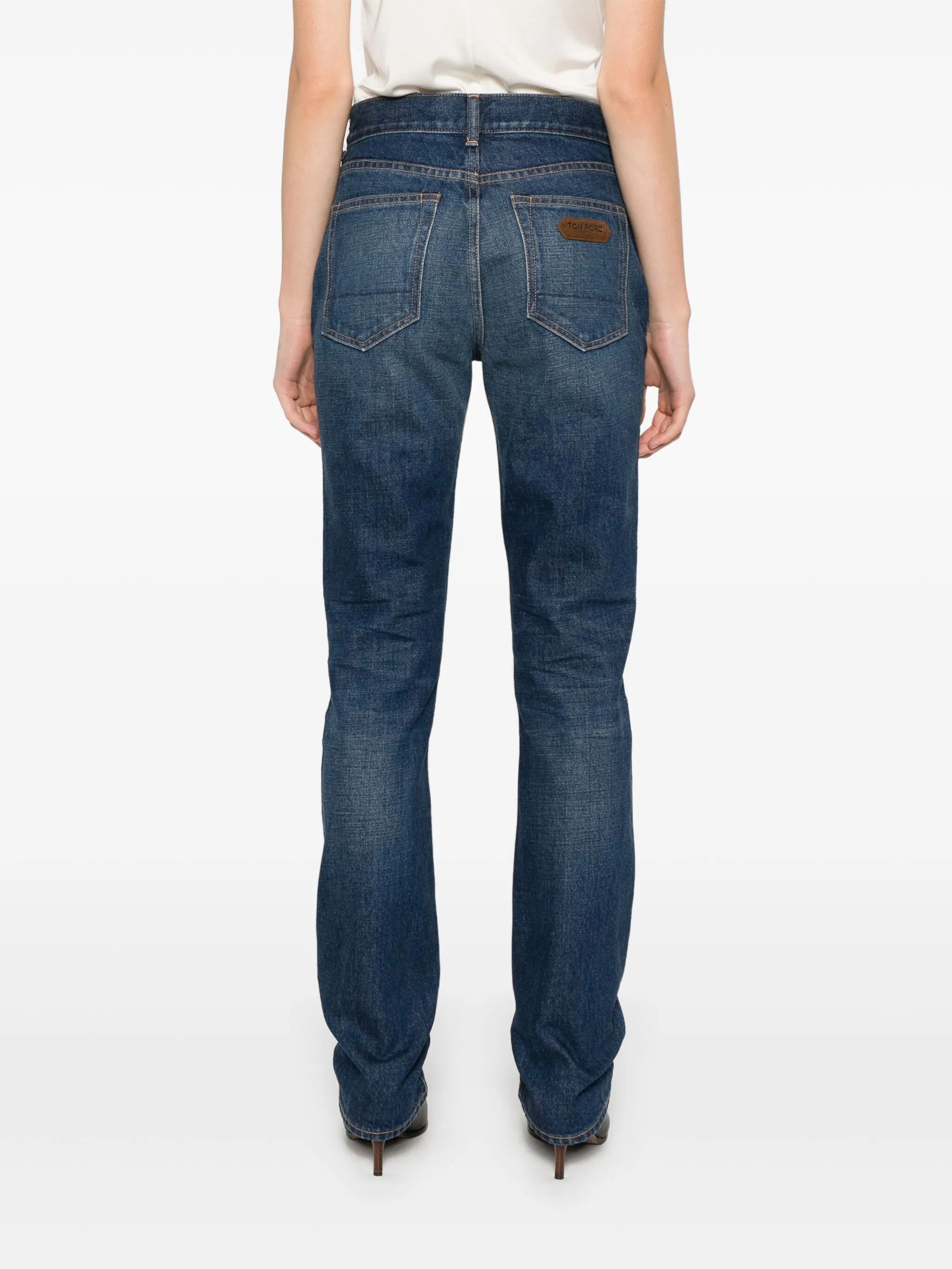 Tom Ford o1w1db10525 PAD116 Straight-Leg Jeans in Blue Size 30" / US 8 / IT 44 - 4 Thumbnail