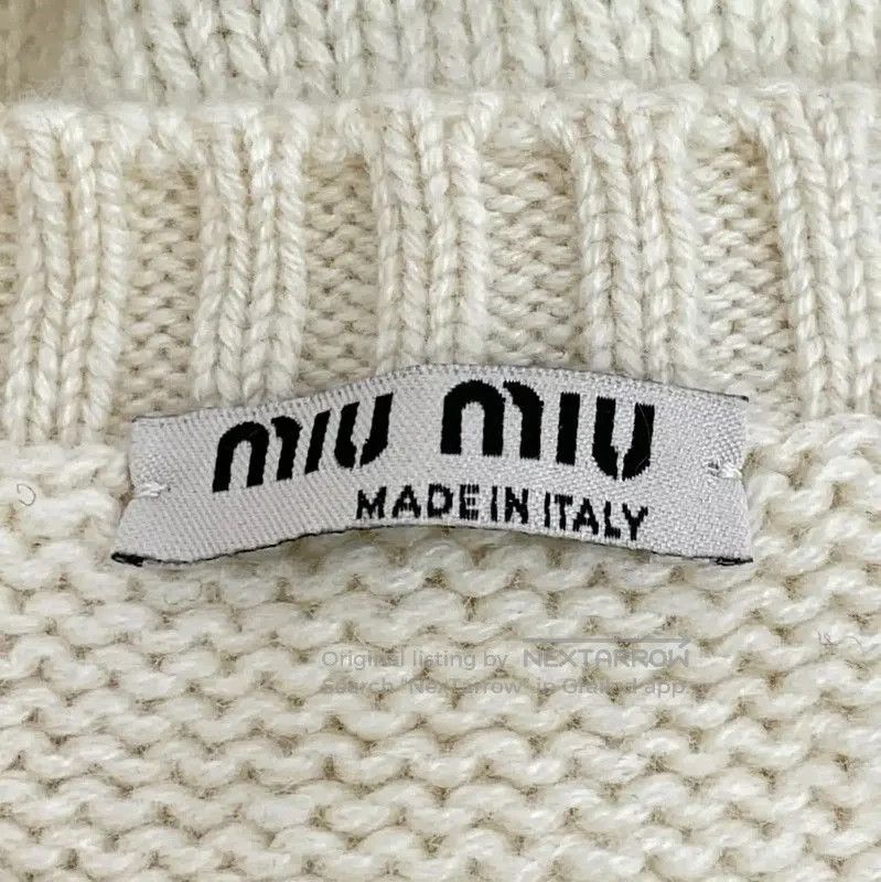Miu Miu Miu Miu Beige Cashmere Cardigan for Women . Size XS / US 0-2 / IT 36-38 - 5 Thumbnail