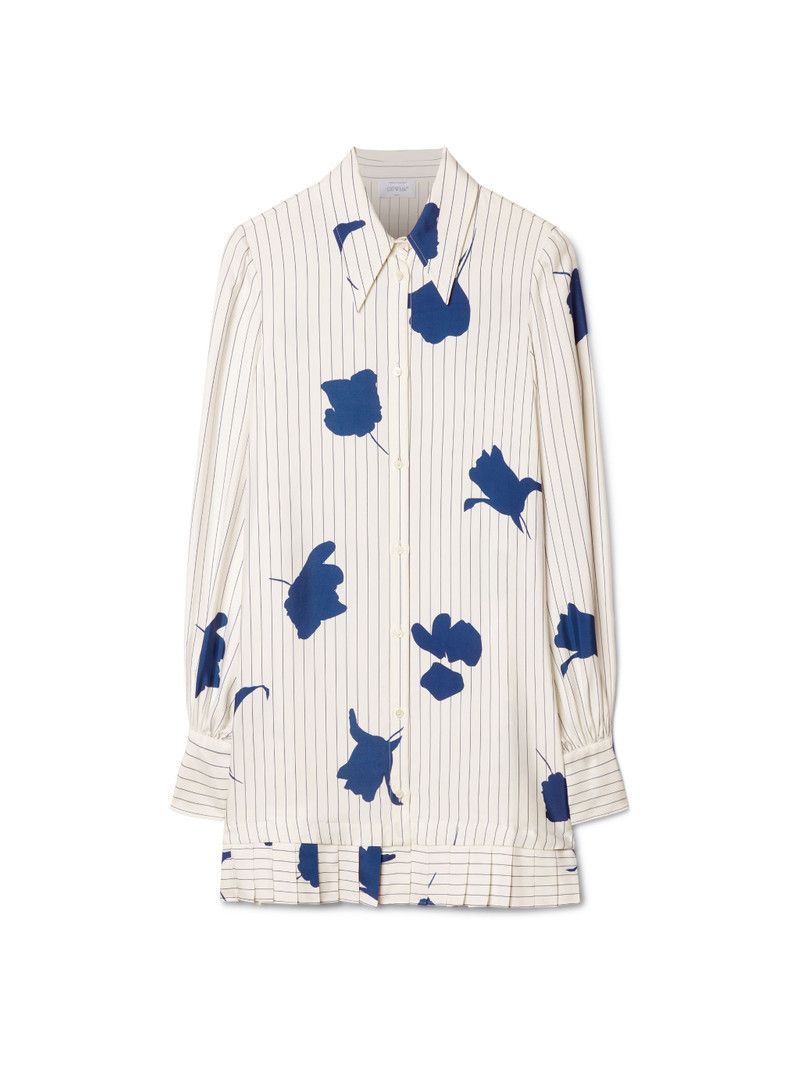 Off-White o1y1225 Mini Dress in White/Blue Size XS / US 0-2 / IT 36-38 - 1 Thumbnail