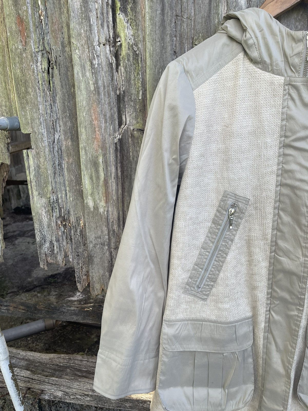 Designer Gabardine K.T Lightweight Technical Hooded Coat - Size 11 Size US M / EU 48-50 / 2 - 4 Thumbnail