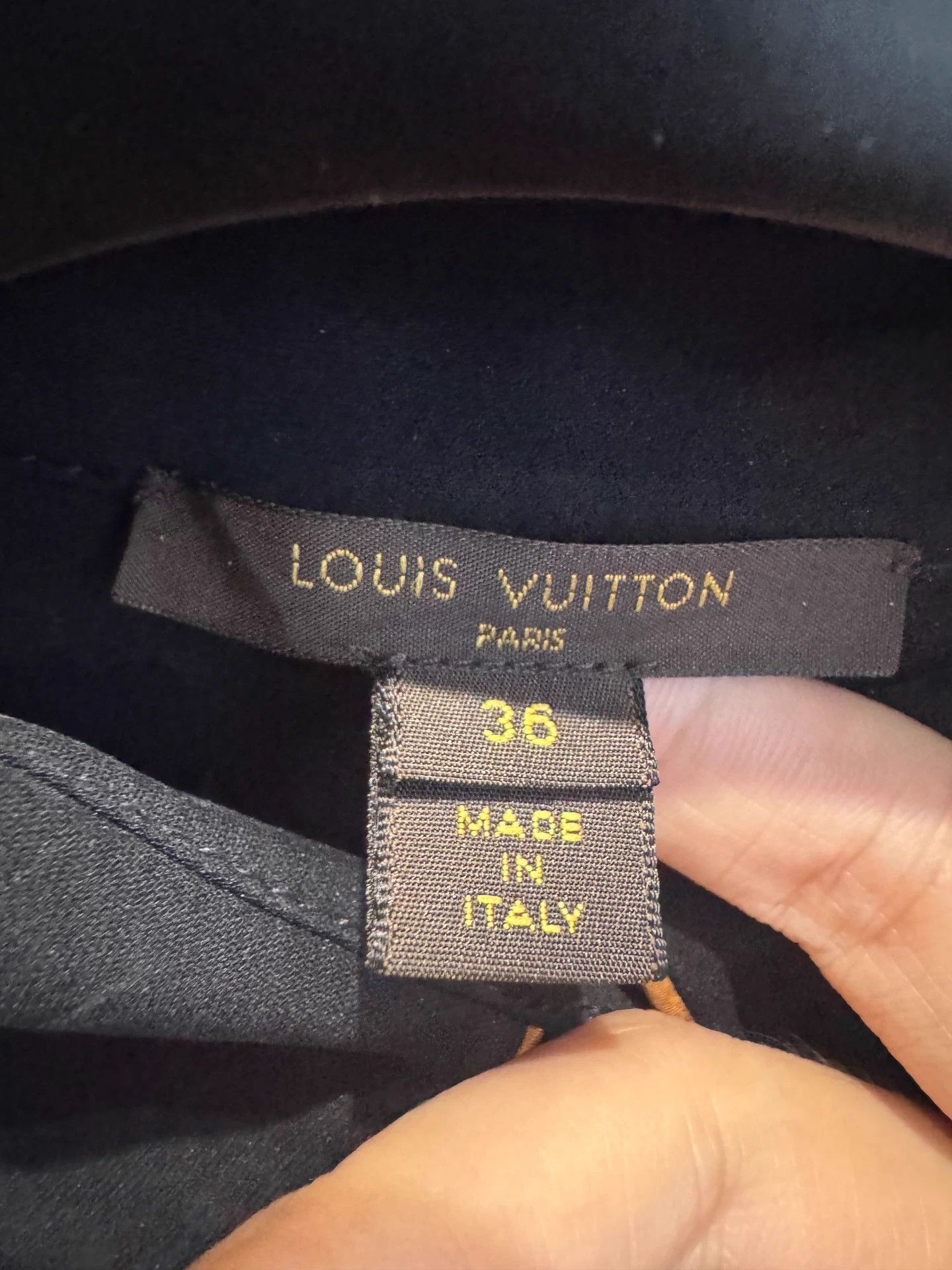 Louis Vuitton Louis Vuitton Blue Black Color Block SS Shirt Size XS / US 0-2 / IT 36-38 - 3 Thumbnail