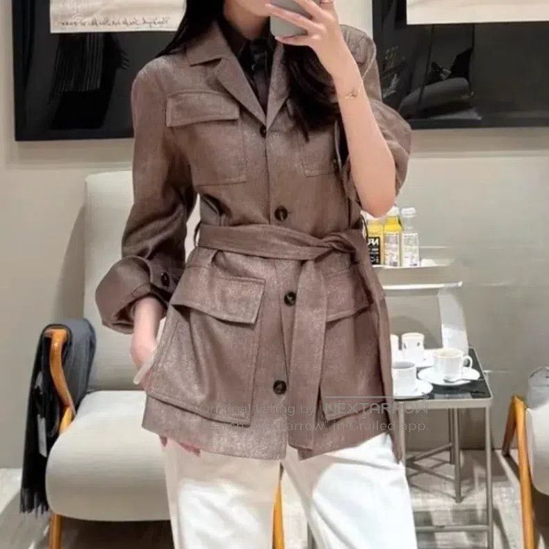 Brunello Cucinelli Brunello Cucinelli Women's linen and wool blend jacket Size XS / US 0-2 / IT 36-38 - 6 Thumbnail