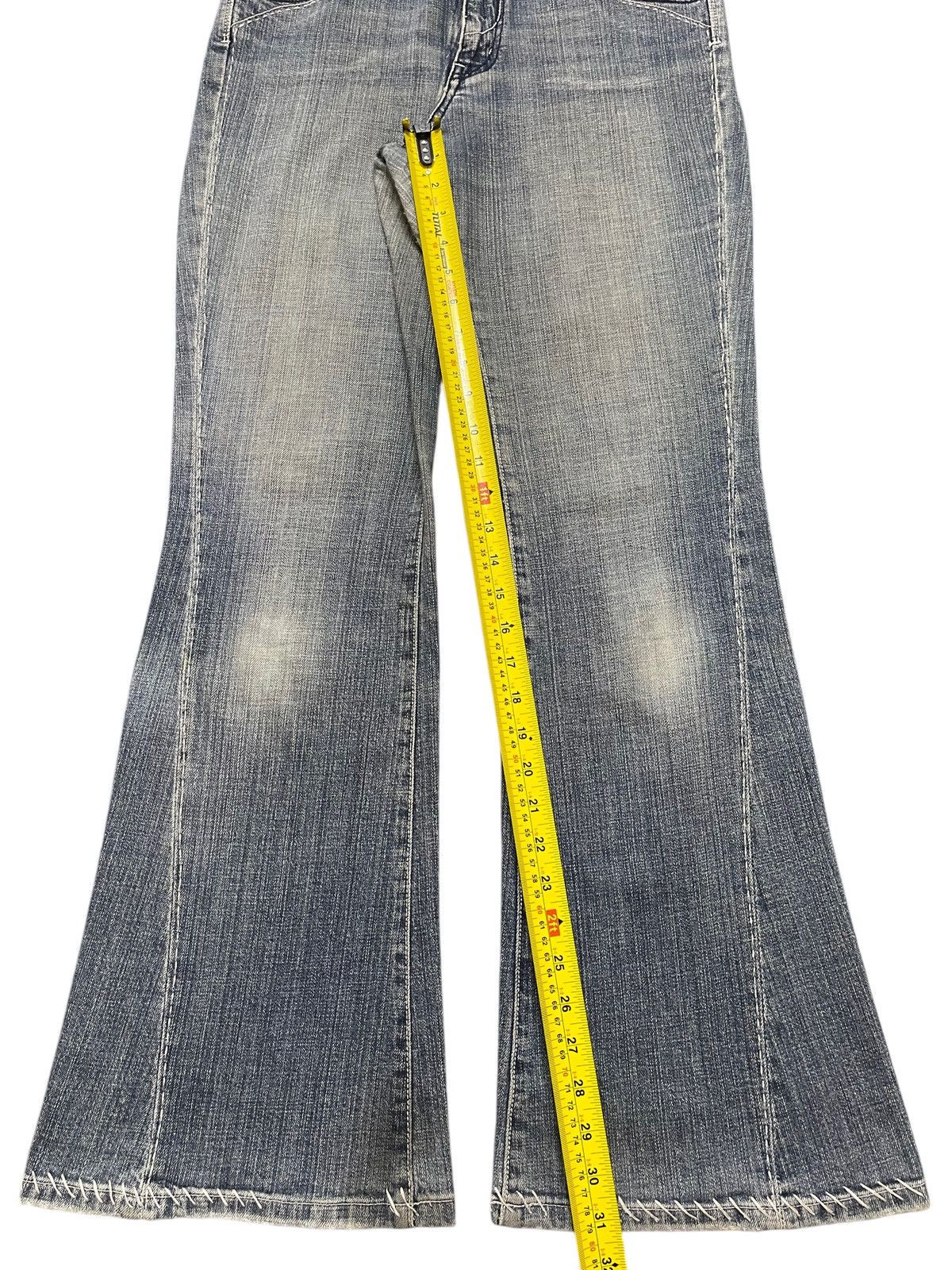 Hysteric Glamour Vintage Japanese Brand Blue Faded Wash Flared Wide Leg Jeans Size US 29 - 13 Thumbnail