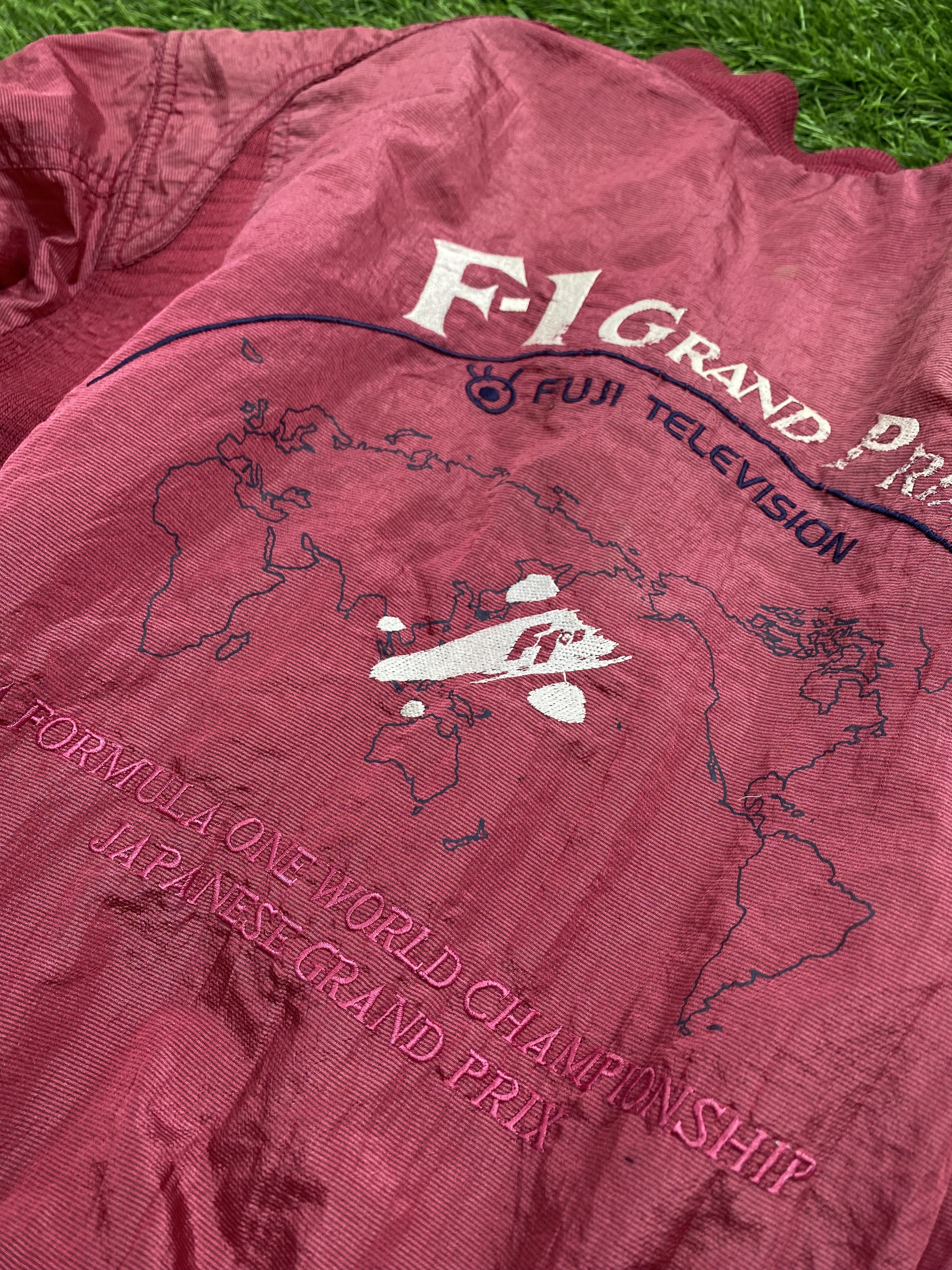 Formula 1 × Japanese Brand Vintage Kadoya F1 Japan Grandprix Reversible Jacket Size US L / EU 52-54 / 3 - 7 Thumbnail