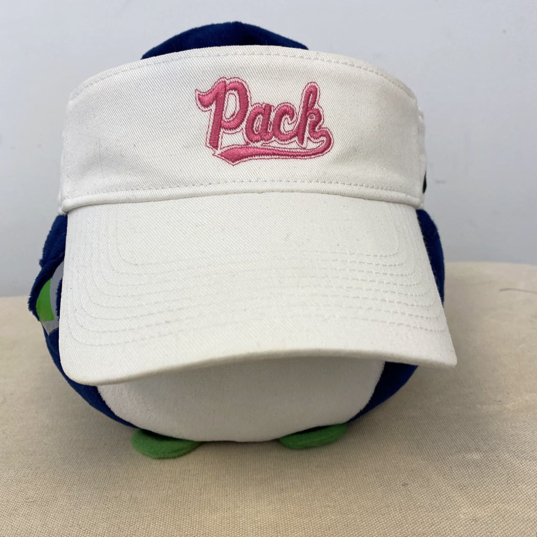 Nike Vintage Yes Nike Visor Hat Cap Strap Back White Black Golf Golfer Adjustable Swoosh Mens H97 90s Logo Solid Casual Men Snap Back White Visor Cap Nike Size ONE SIZE - 2 Thumbnail