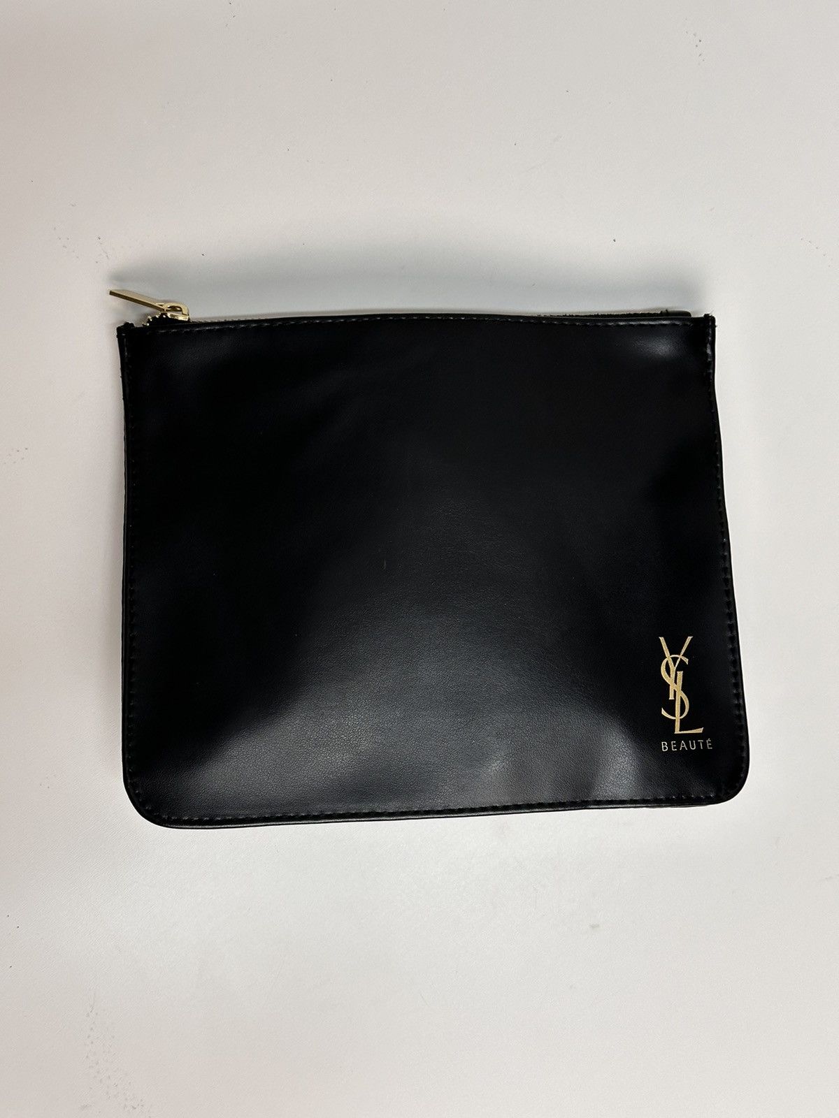 Yves Saint Laurent Yves Saint Laurent Black Leather Clutch Pouch 17x20cm Size ONE SIZE - 8 Thumbnail