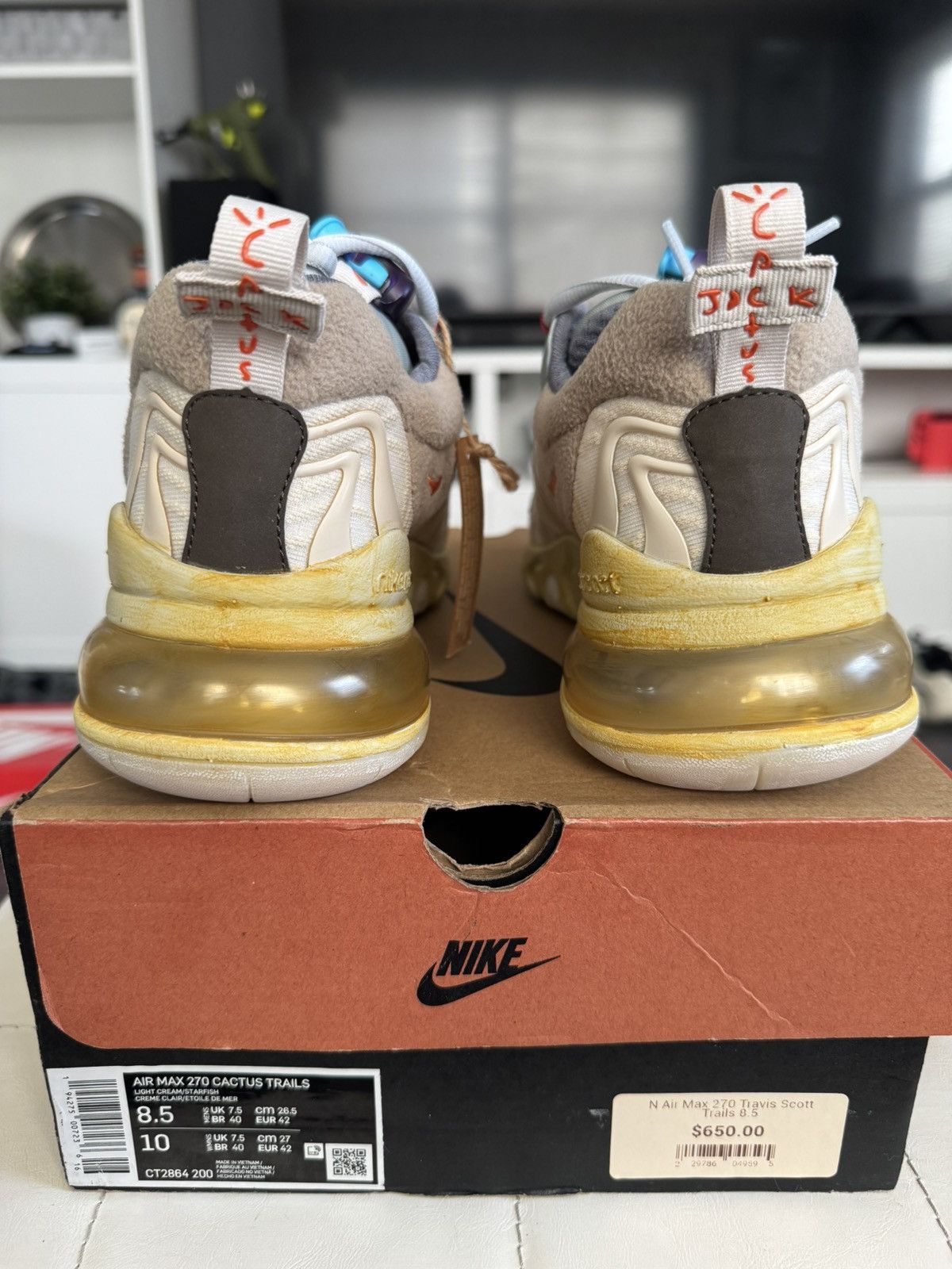Nike × Travis Scott Nike Airmax 270 x Travis Scott “Cactus Trails” Size US 8.5 / EU 41-42 - 4 Thumbnail