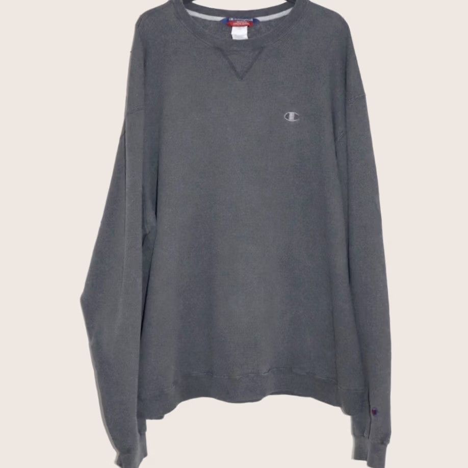 Champion VINTAGE Champion Sweatshirt XXL Tall Mens Grey Pullover 2XL Retro Top Size US XXL / EU 58 / 5 - 1 Thumbnail