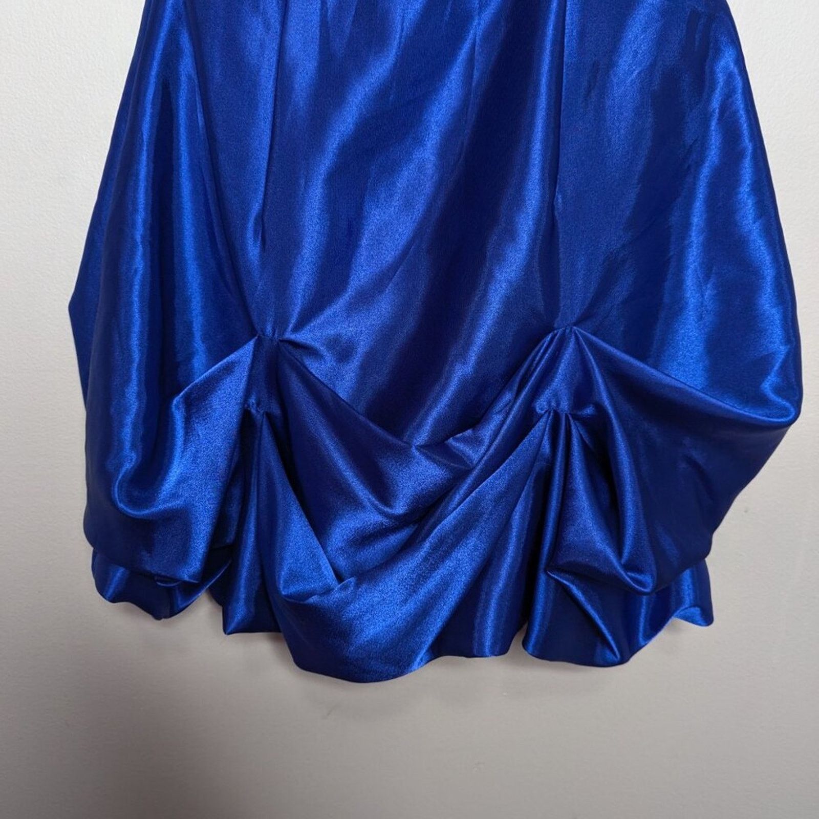 Jessica McClintock Vintage Jessica McClintock Gunne Sax Y2K Blue Mini Dress Size XS / US 0-2 / IT 36-38 - 5 Thumbnail