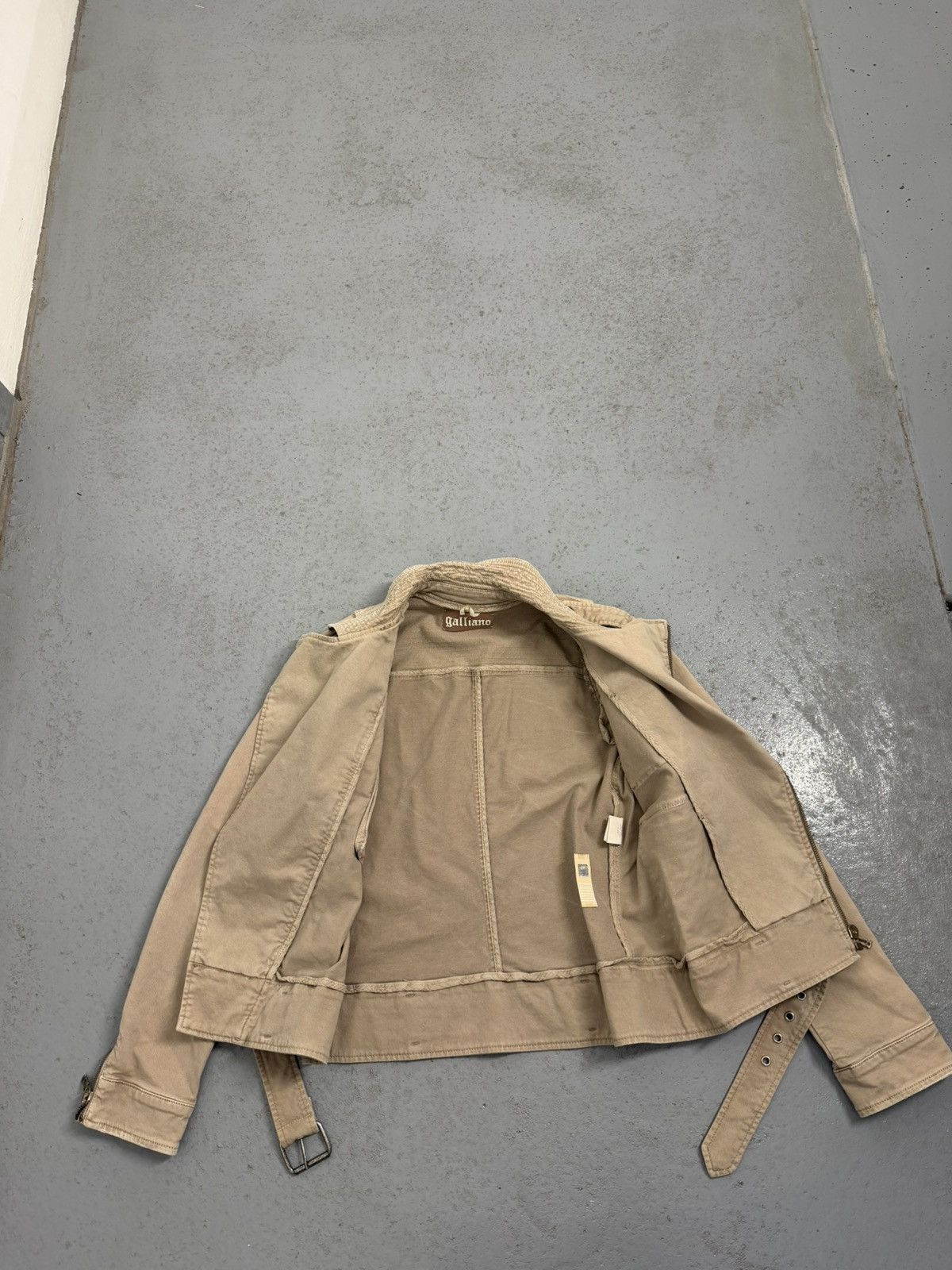 John Galliano Vintage 00s John Galliano Dense Biker Multi-pocket Jacket Size US S / EU 44-46 / 1 - 10 Thumbnail