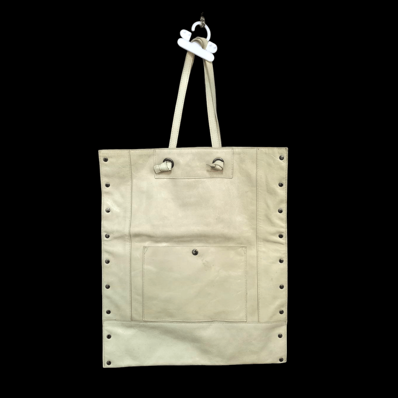 French Connection Christian Aujard Paris Beige Genuine Leather Tote Bag Size ONE SIZE - 1 Thumbnail