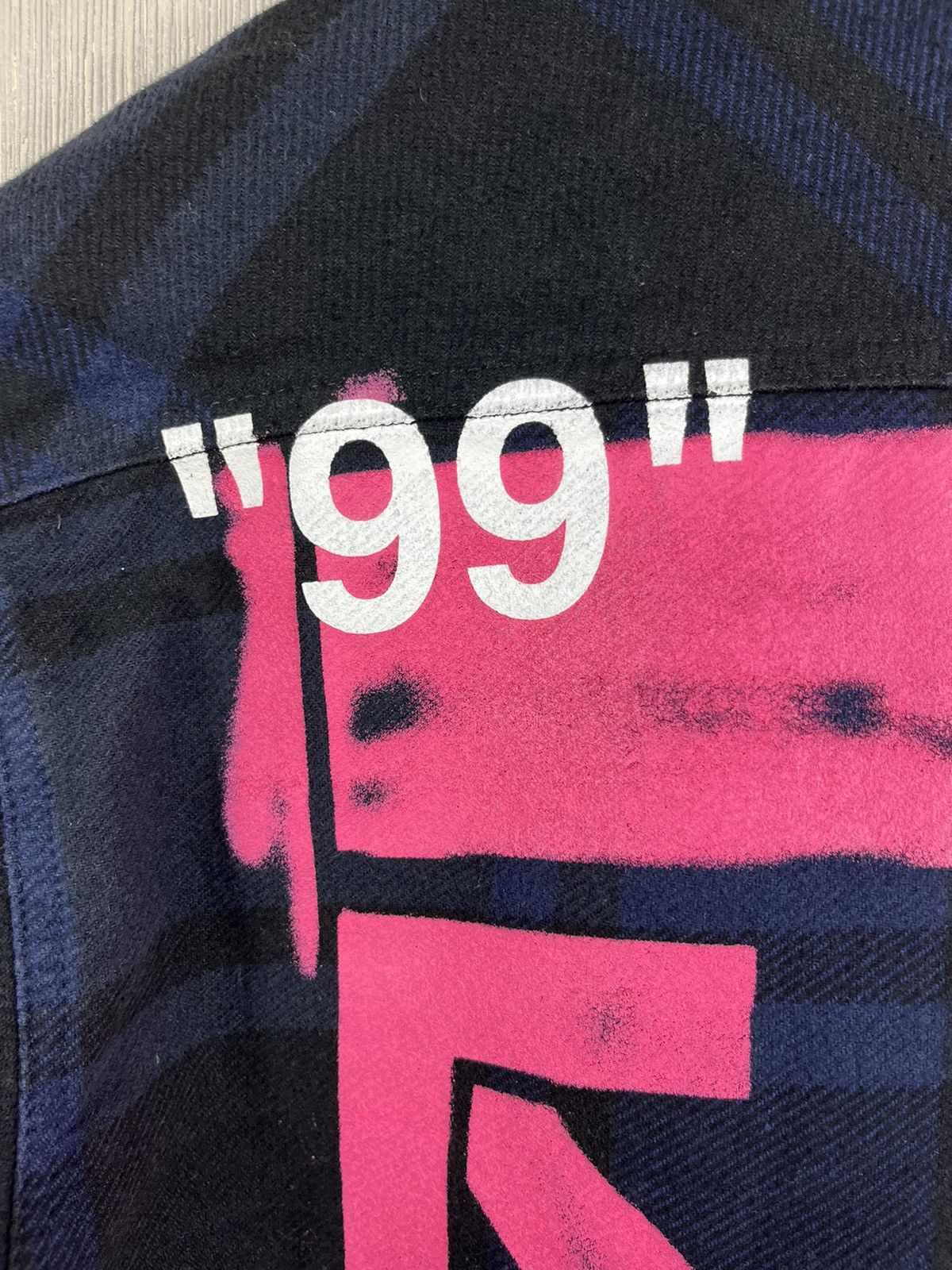 Off-White Off-White Virgil Abloh flannel shirt jacket arrows pink logo Size US S / EU 44-46 / 1 - 24 Thumbnail