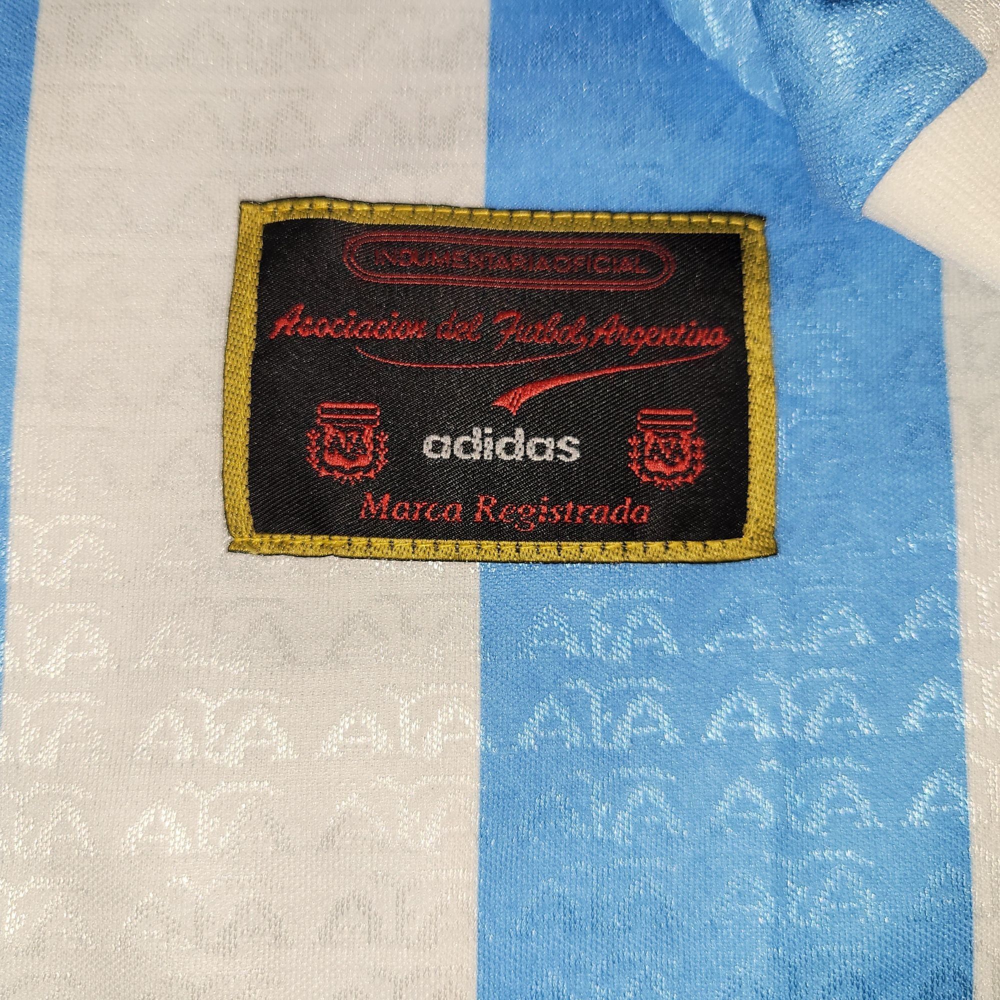 Adidas Batistuta Argentina 1996 1997 COPA AMERICA Soccer Jersey L Size US L / EU 52-54 / 3 - 5 Thumbnail