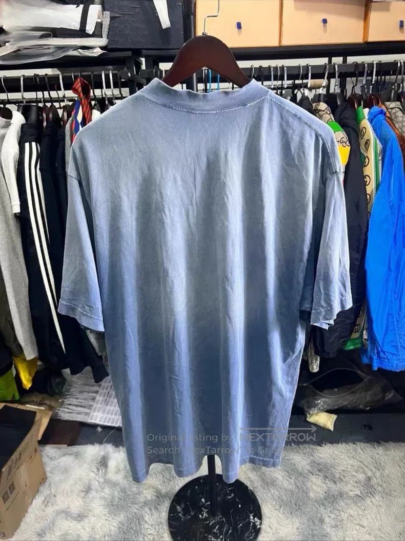 Balenciaga Balenciaga Distressed Wash Short Sleeve. Size US M / EU 48-50 / 2 - 2 Thumbnail