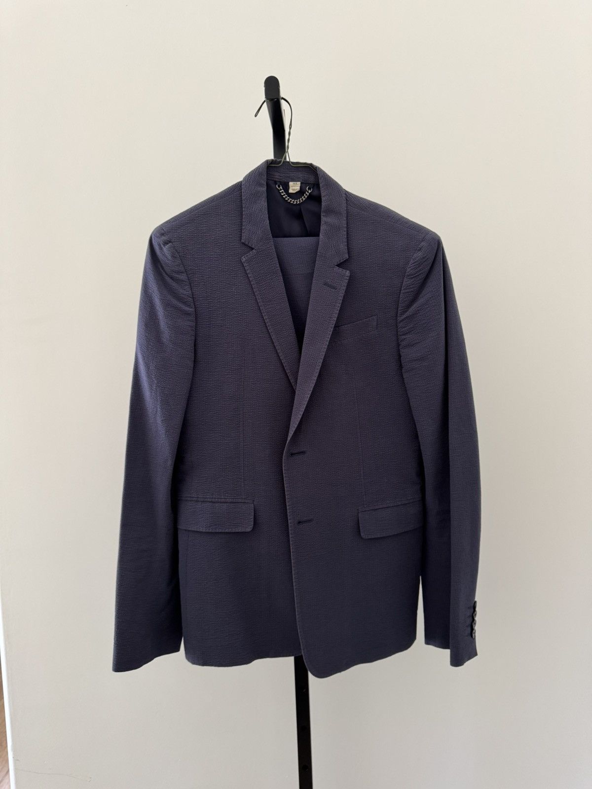 Burberry Burberry London blue seersucker suit Size 38R - 1 Thumbnail
