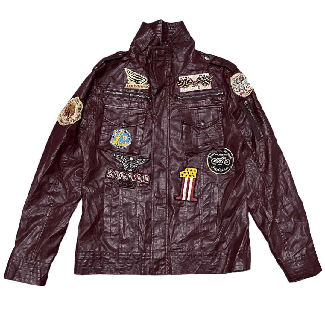 Japanese Brand Japanese Racing Biker Patches Synthetic Leather Jacket Size US L / EU 52-54 / 3 - 1 Thumbnail
