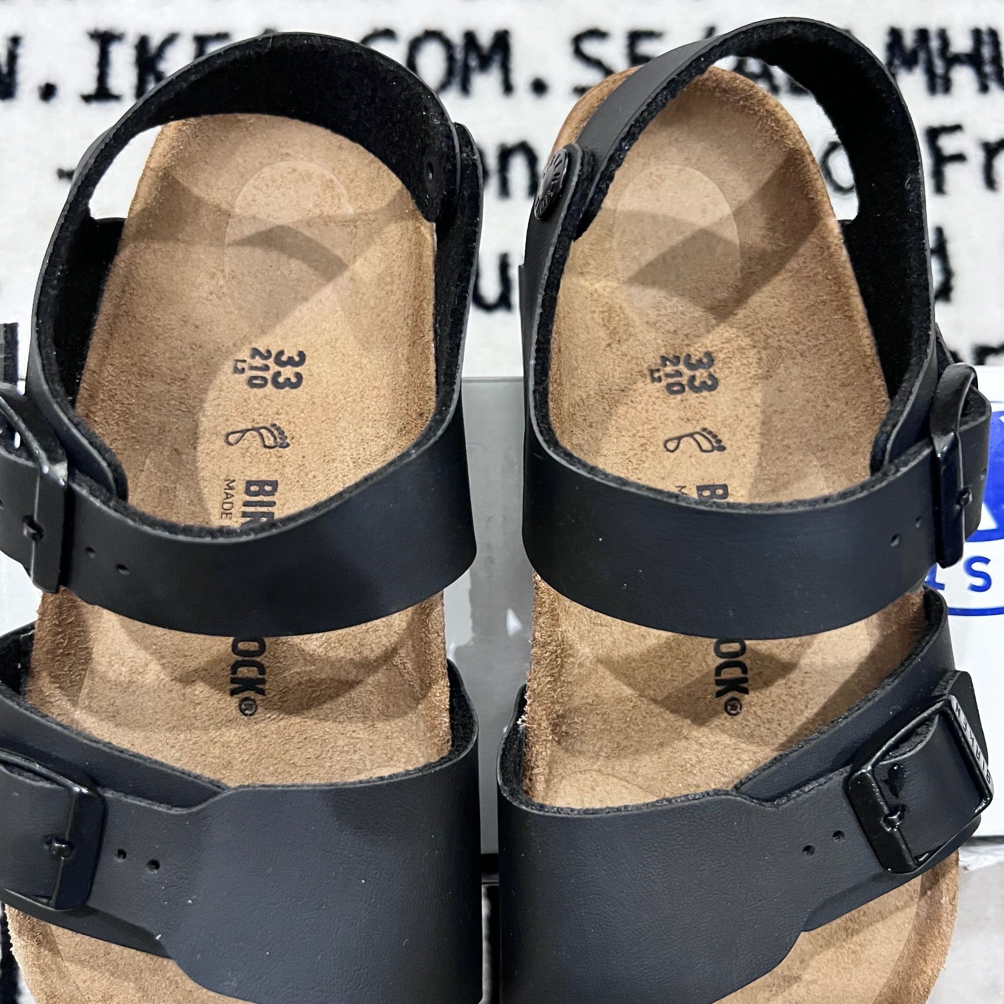 Birkenstock Birkenstock New York Kids - Birko-Flor - Black Size US 4 / IT 34 - 3 Thumbnail