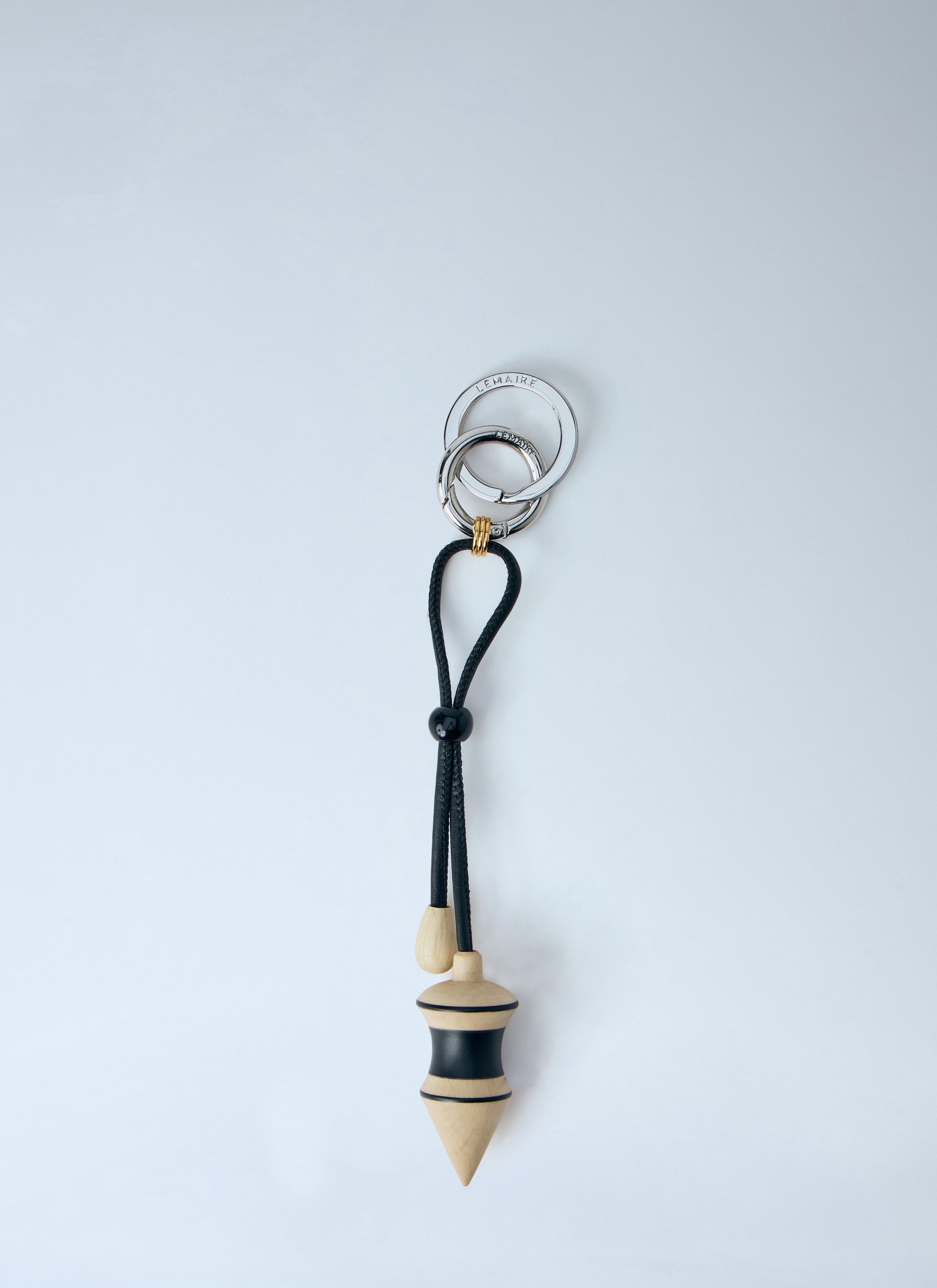 Lemaire Black Stripes Pendulum Bag Charm Size ONE SIZE - 1 Thumbnail