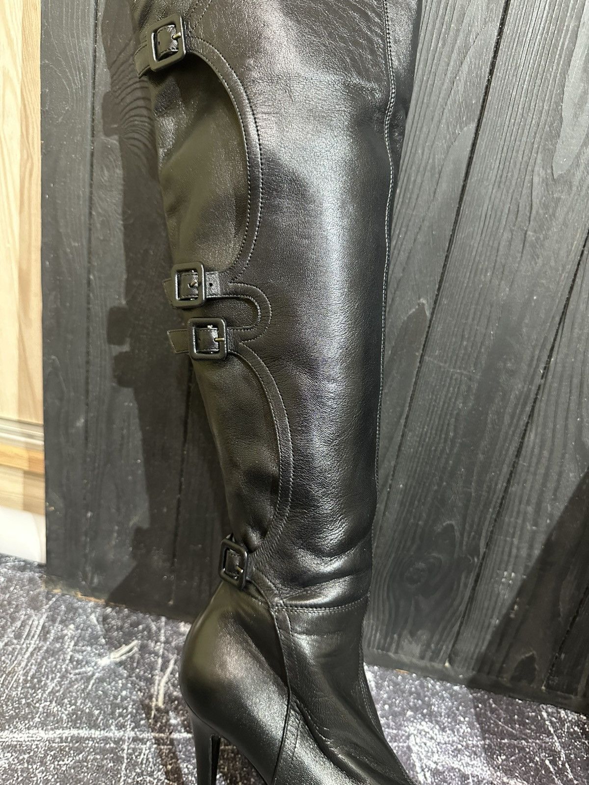 Le Silla LE SILLA STRETCH Nappa Leather Over Knee Platform Boots 35.5 Size US 5.5 / IT 35.5 - 18 Thumbnail