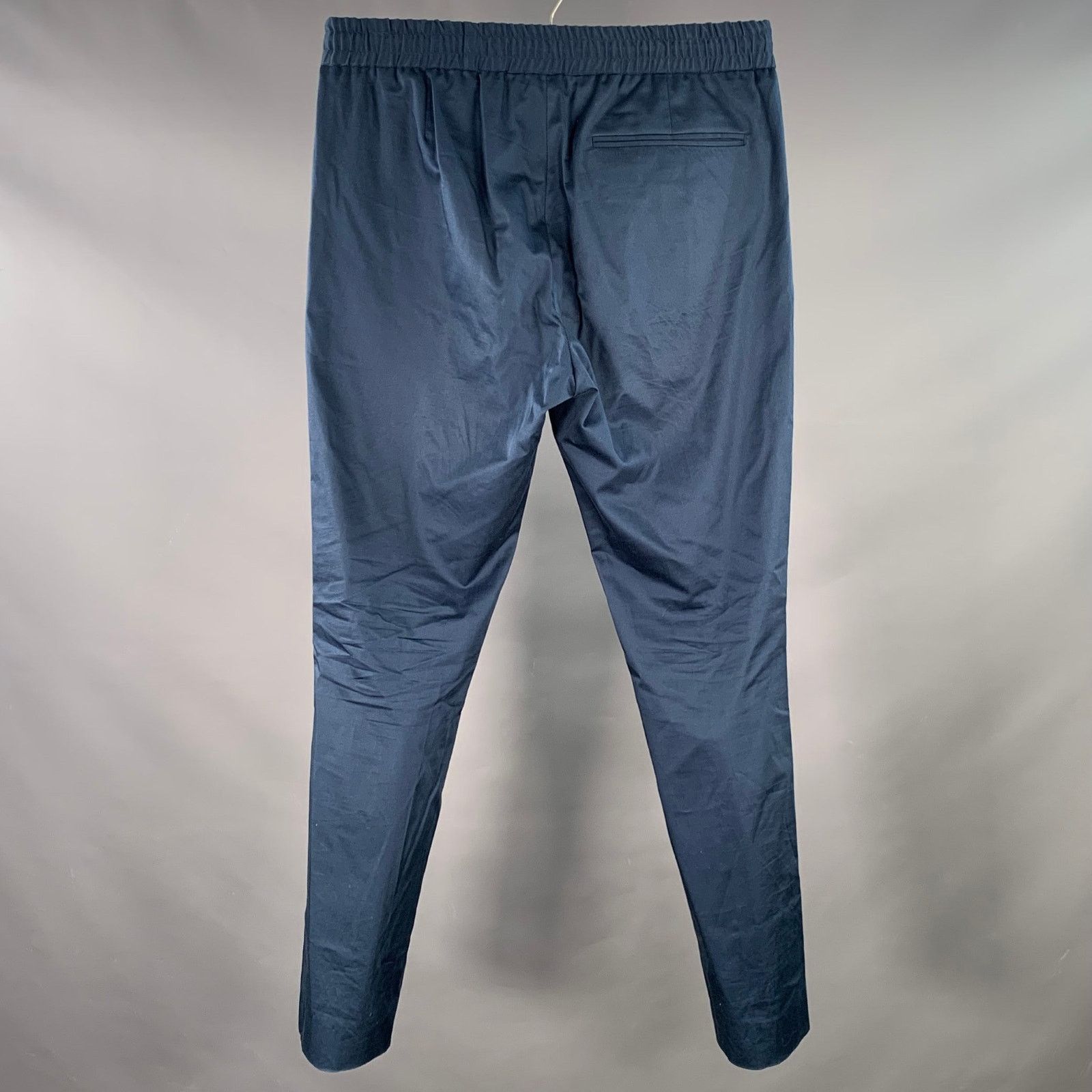 Paul Smith Size 32 Navy Drawstring Waistband Tapered Casual Pants Size US 32 / EU 48 - 2 Thumbnail