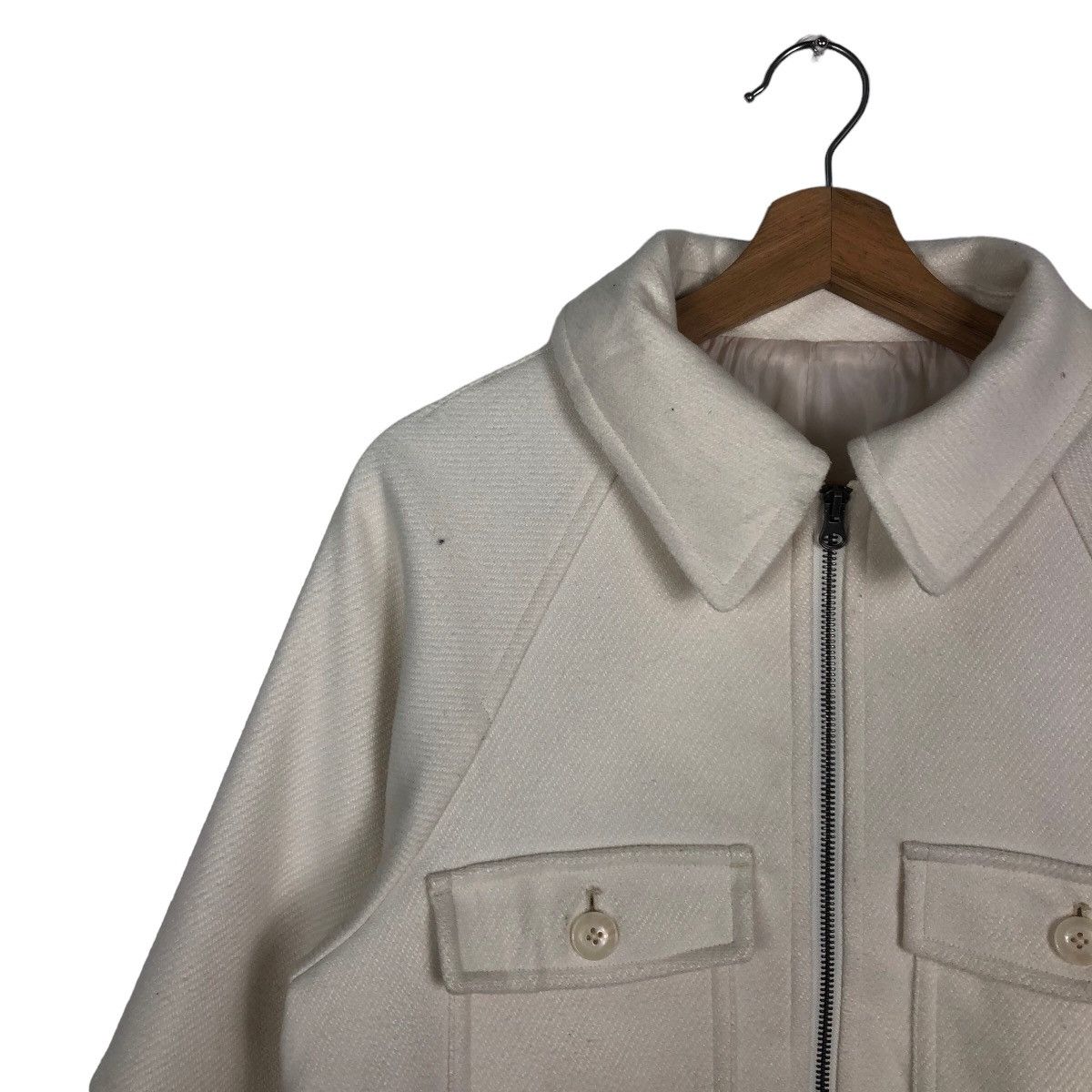 Japanese Brand 🔥Vintage Cropped Wool Jacket Cargo Gu Japan Issey Miyake Size US S / EU 44-46 / 1 - 7 Thumbnail