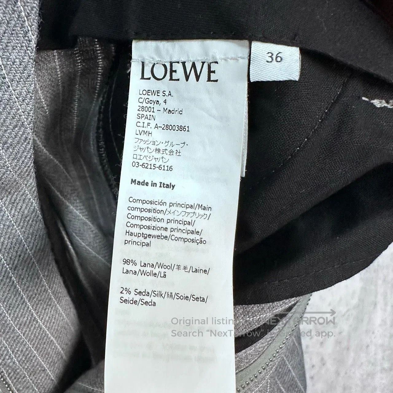 Loewe Loewe Women's Large Logo Oversized High Waist Harem Pants. Size 35" - 5 Thumbnail