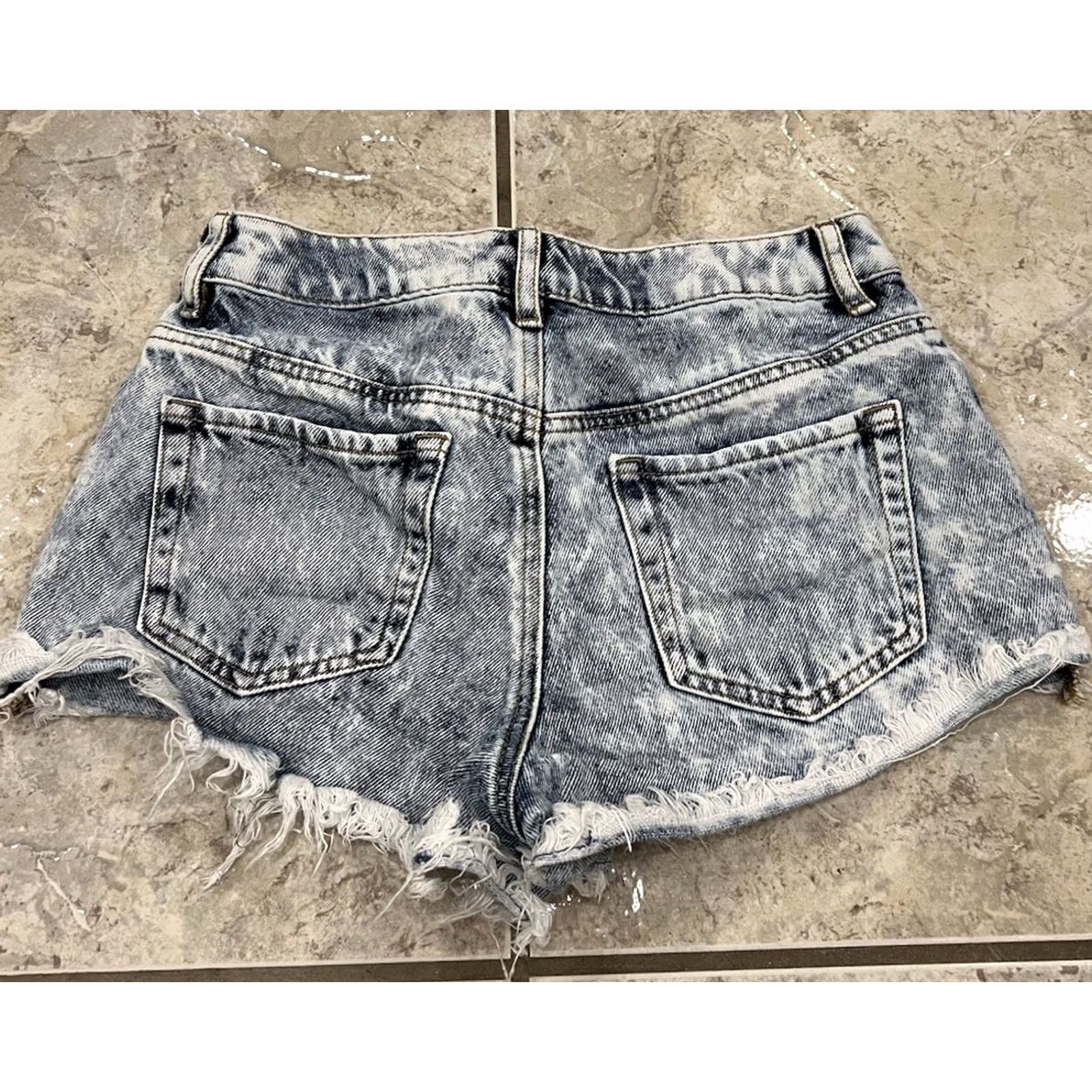 Pacsun VINTAGE PacSun Women's 25 Jean Shorts High Rise Festival Cut-off Denim Shorts Size 42" / US 20 - 3 Thumbnail