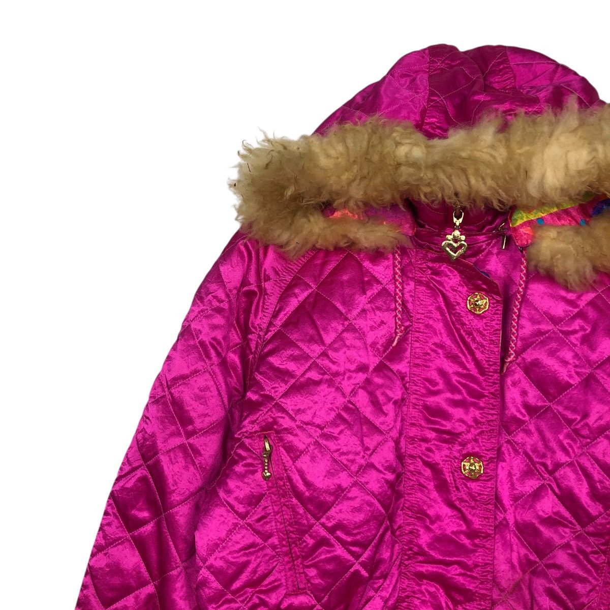 Japanese Brand 🔥VINTAGE SKI JACKET ELLESSE ITALY MINK FUR HOODIE Size L / US 10 / IT 46 - 9 Thumbnail