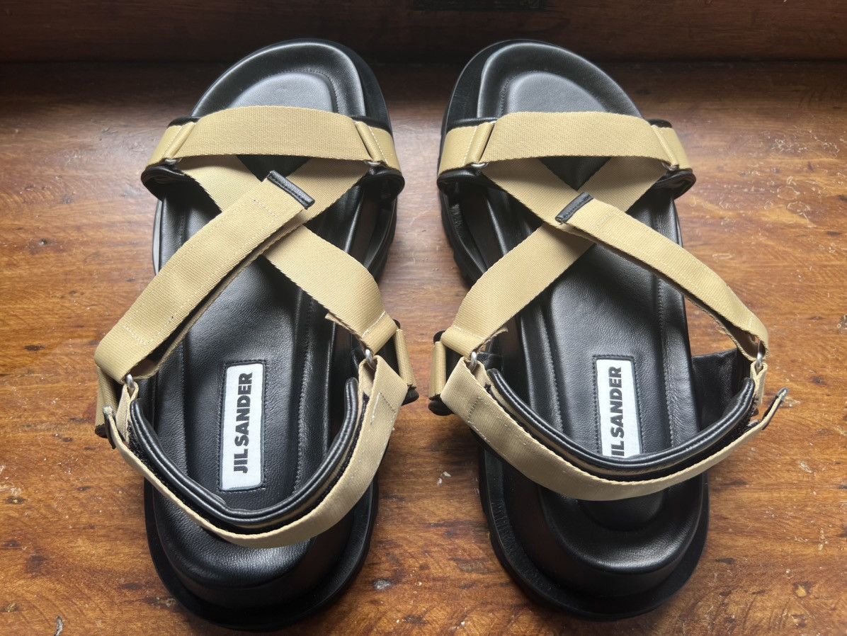 Jil Sander $1.3k nylon, leather sandals with tread sole, EU42, Italy Size US 9 / EU 42 - 4 Thumbnail