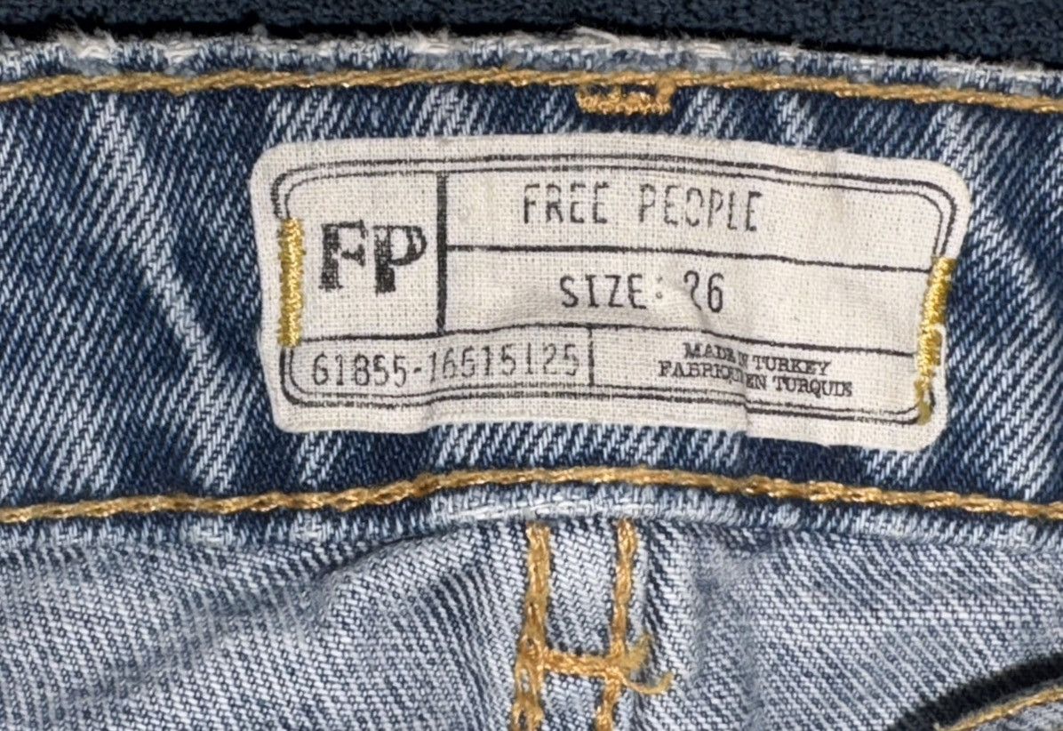 Free People Free People Patchwork Cotton Jeans NEW Size 26" / US 2 / IT 38 - 5 Thumbnail