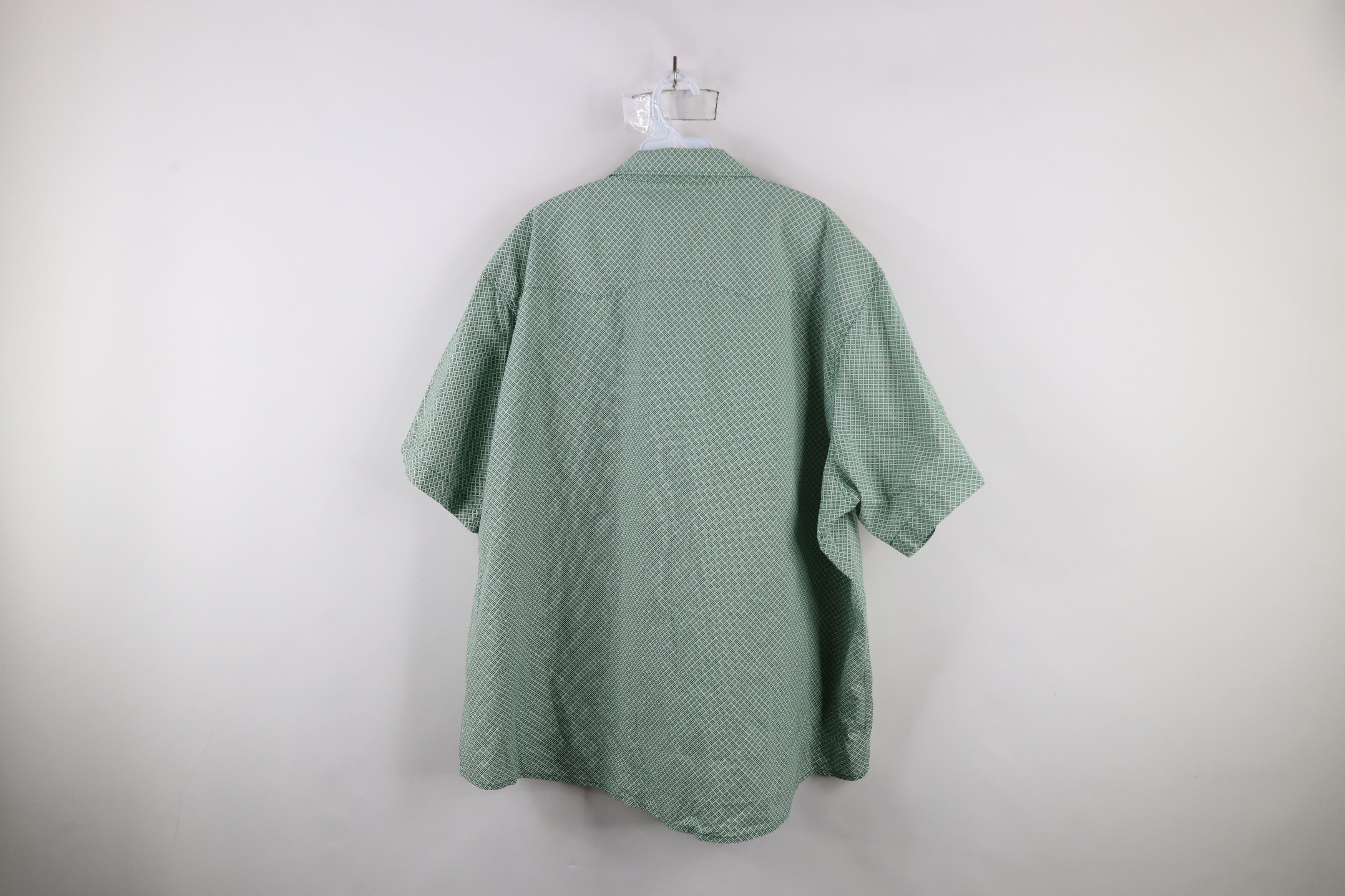 Vintage × Wrangler Vintage Wrangler Geometric Western Snap Button Shirt Green Size US XXL / EU 58 / 5 - 9 Thumbnail