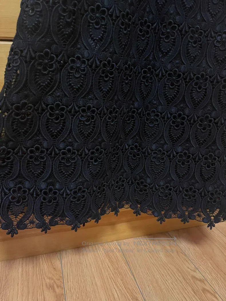 Valentino Valentino Black crocheted sleeveless dress Size S / US 4 / IT 40 - 7 Thumbnail