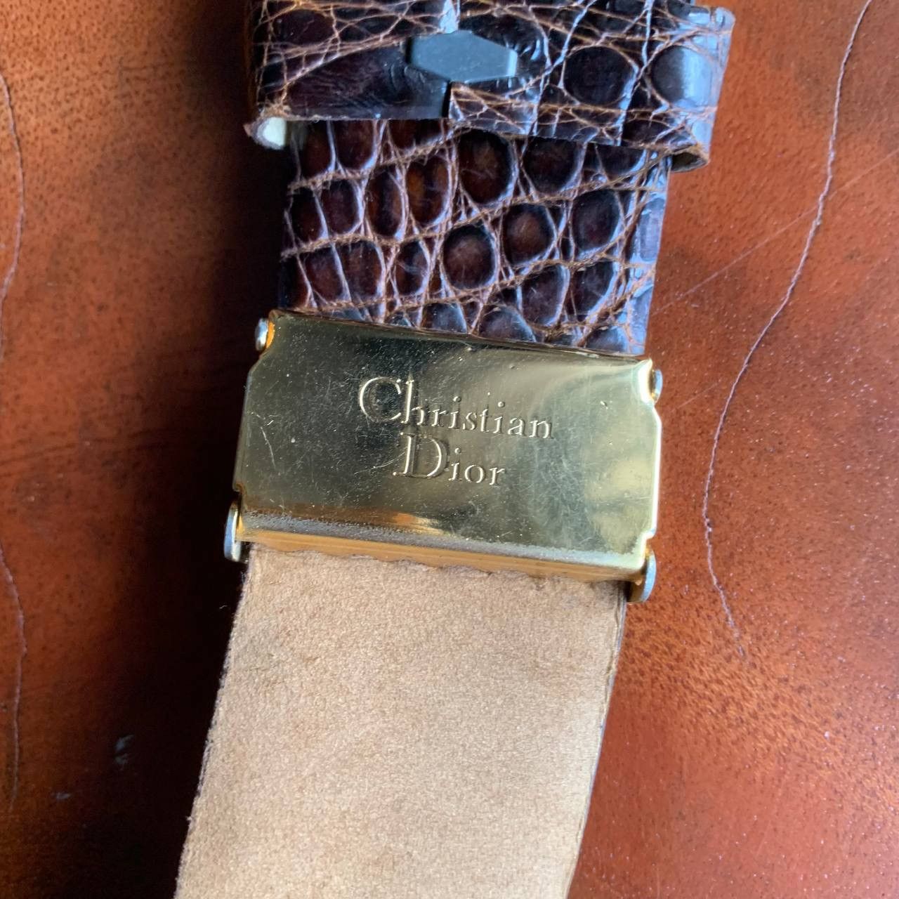 Dior Christian Dior Alligator Leather Belt 🐊 Size ONE SIZE - 6 Thumbnail