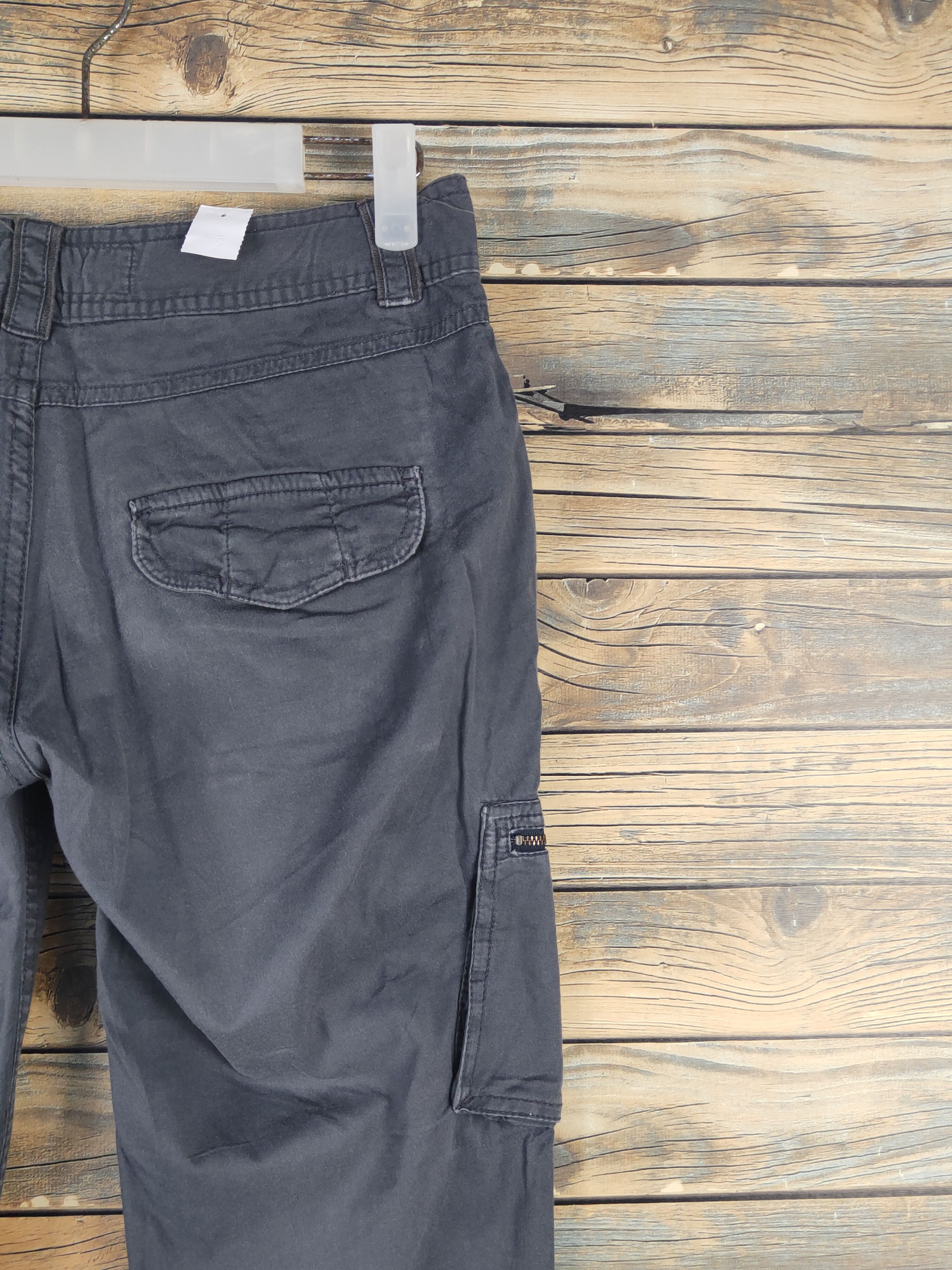 L.O.G.G. DL L.O.G.G H&M Dark Gray Multipocket Joggers #1575 Size 27" / US 4 / IT 40 - 10 Thumbnail