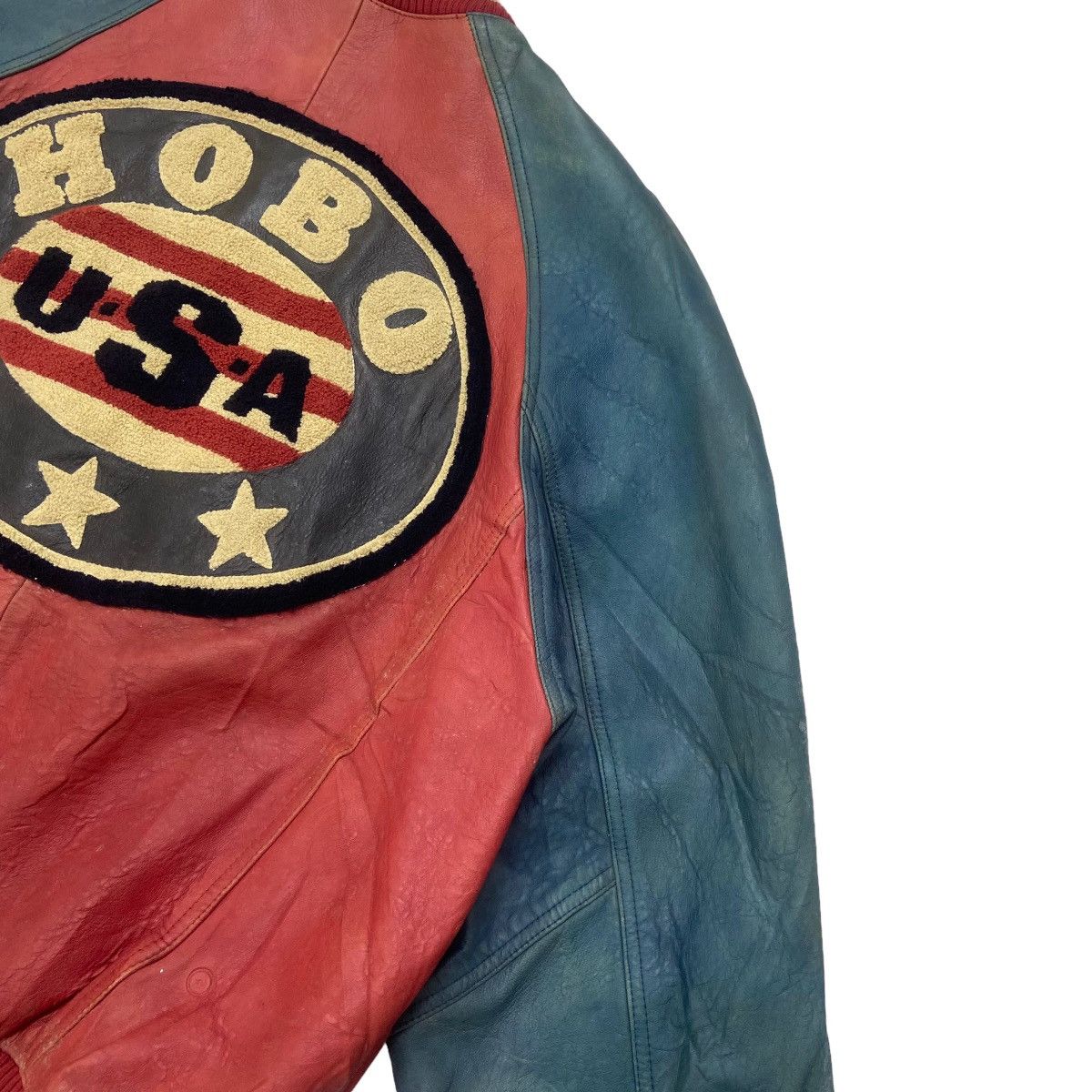 Hobo Vtg North Beach Leather Michael Hoban 8 Ball Leather Jacket Size US M / EU 48-50 / 2 - 9 Thumbnail