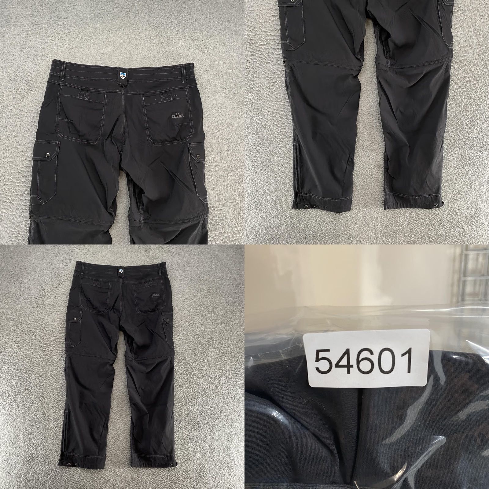 Vintage Kuhl Renegade Convertible Stealth Pants Mens 38x30 Black Hiking Zip Off Pants Mens 38 Regular Black Outdoor Hiking 30x38 Mens Mens Size US 38 / EU 54 - 10 Thumbnail