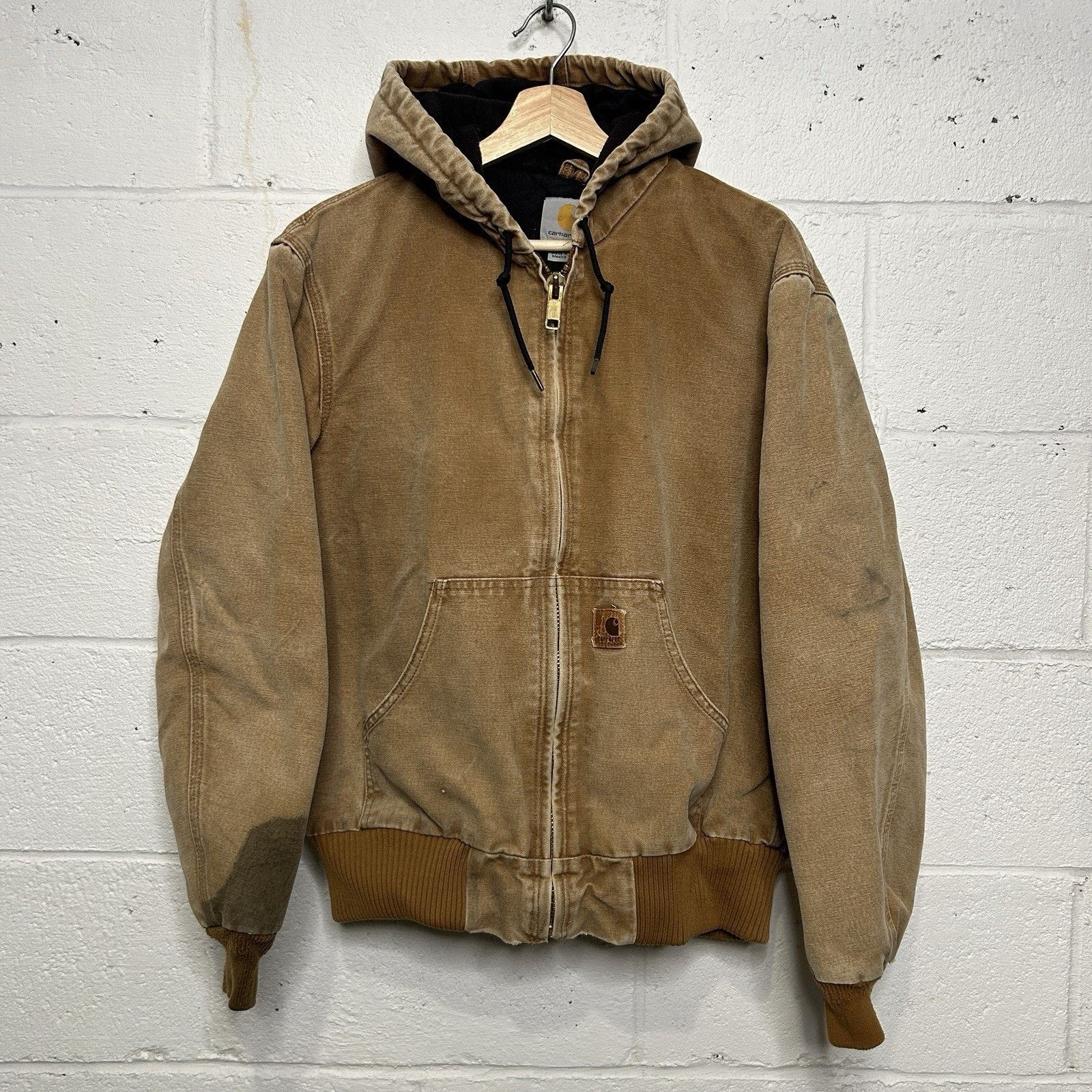 Carhartt Carhartt Sandstone Quilted Hooded Active Jacket “Brown” J130 Size US S / EU 44-46 / 1 - 1 Thumbnail