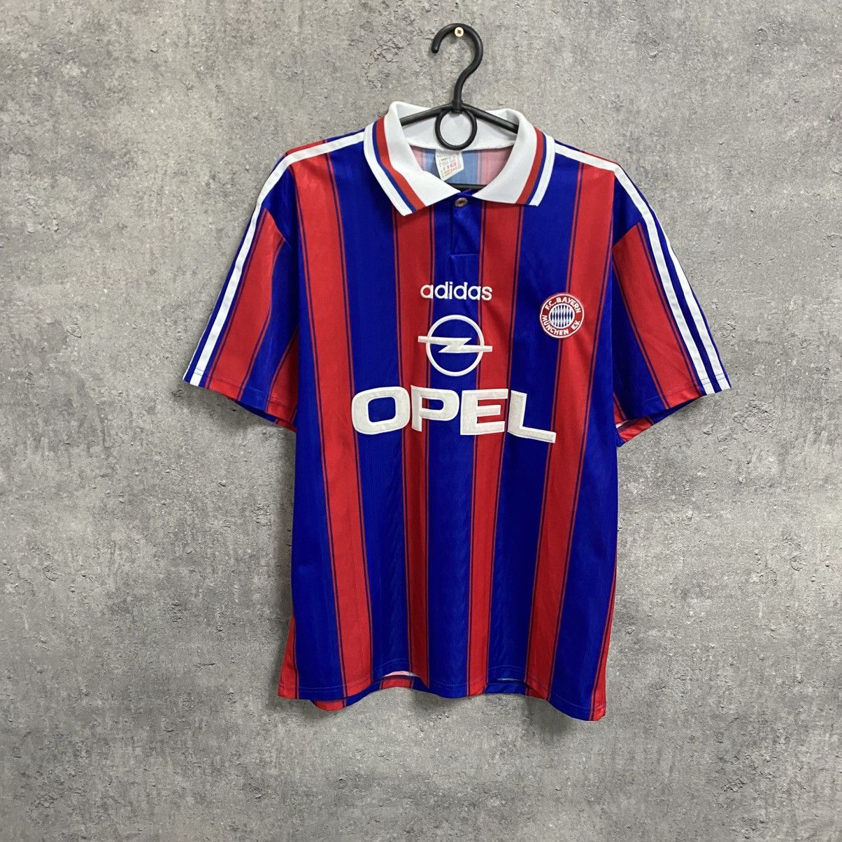 Adidas Adidas Bayern Munich 1995 1997 home soccer jersey football Size US M / EU 48-50 / 2 - 1 Thumbnail