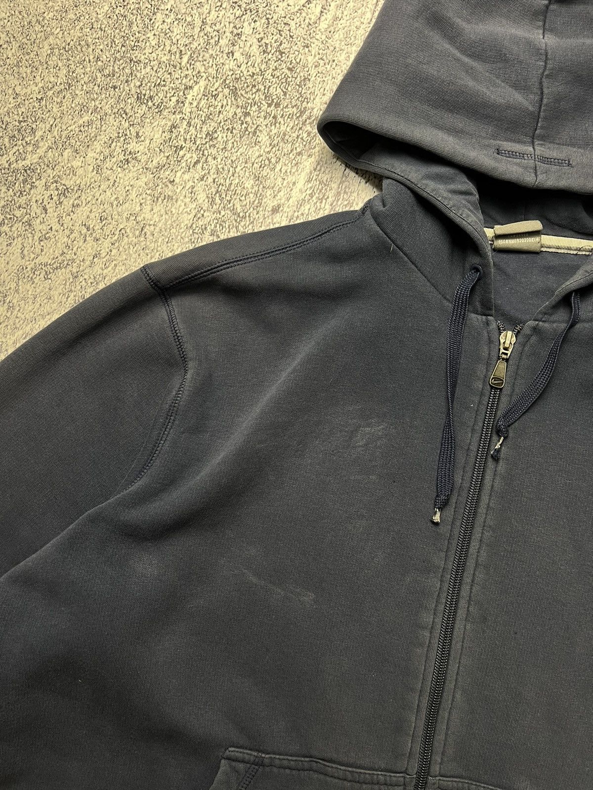 Nike Vintage Nike Distressed Zip Up Hoodie Swoosh Drill Size US L / EU 52-54 / 3 - 13 Thumbnail