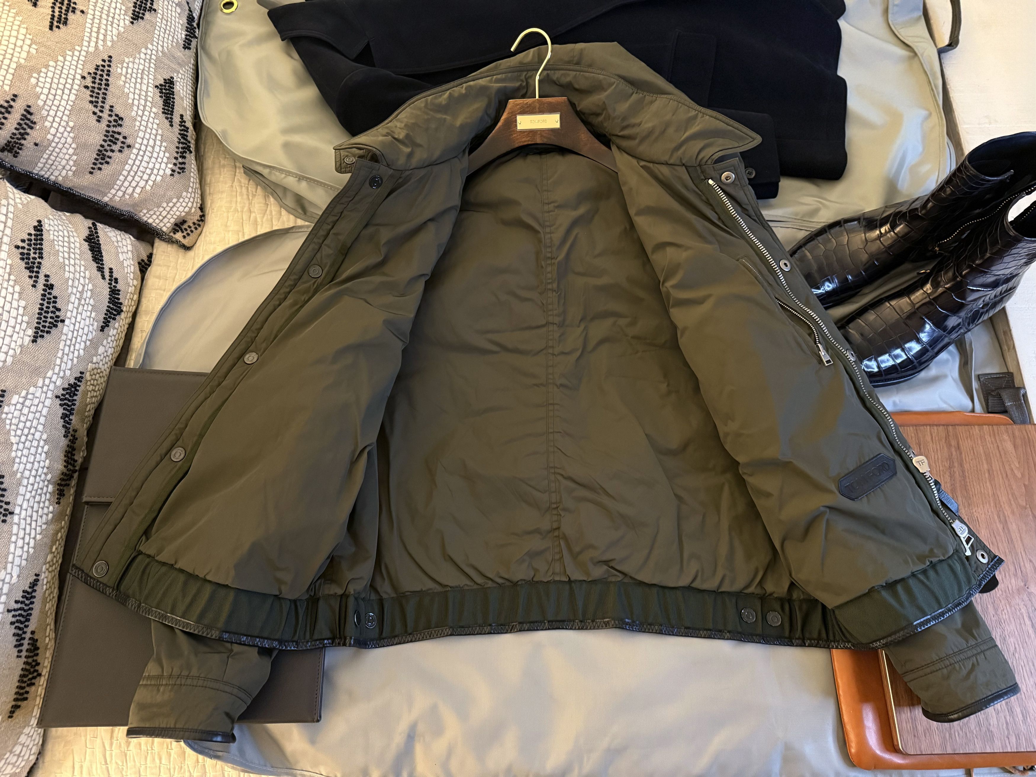 Tom Ford Fits 52, Best Dressed $4,300 w/tax Ovatta Leather Accents Size US XL / EU 56 / 4 - 14 Thumbnail