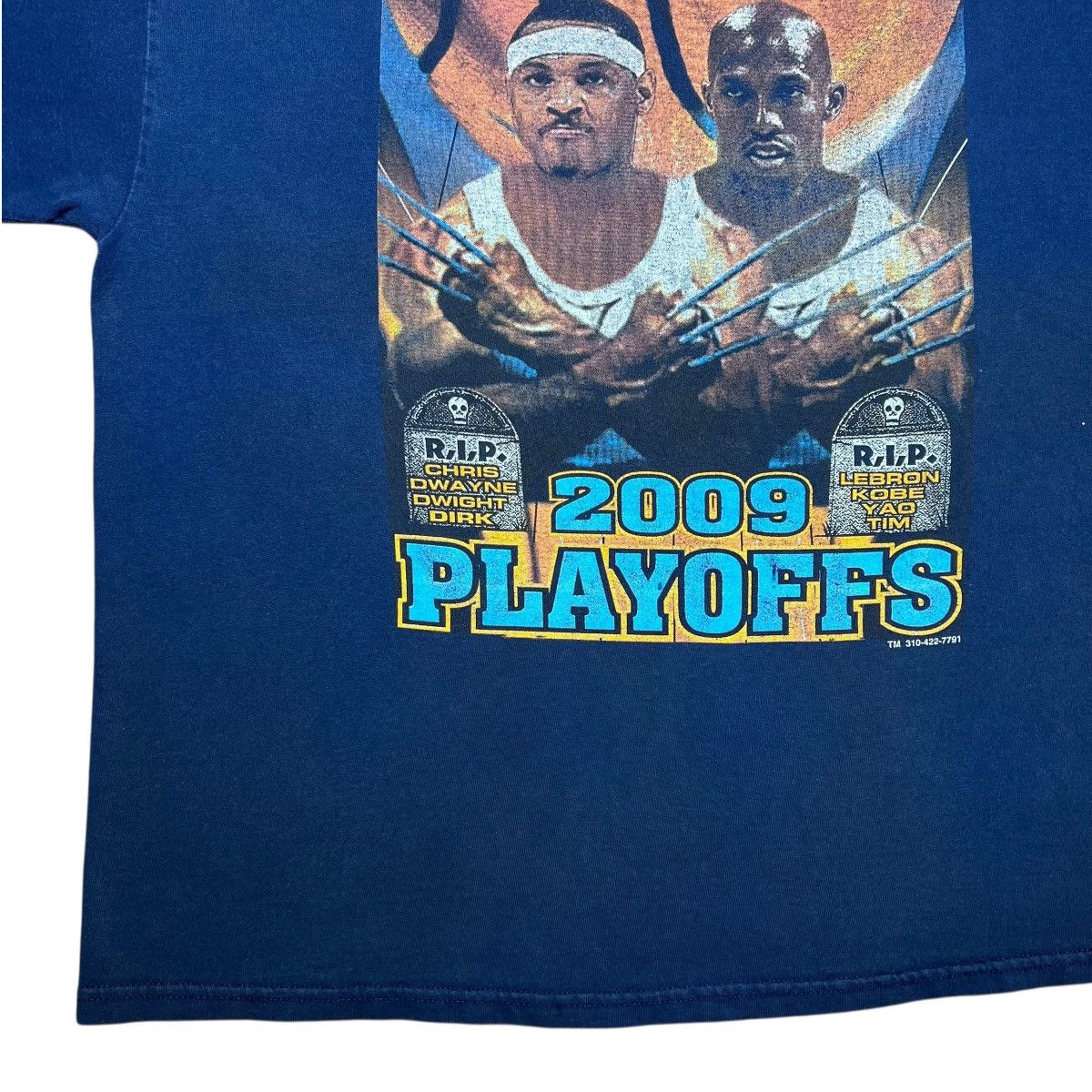 NBA 2009 Denver Nuggets Playoffs Carmelo Chauncey Wolverine Tee Size US XXL / EU 58 / 5 - 9 Thumbnail