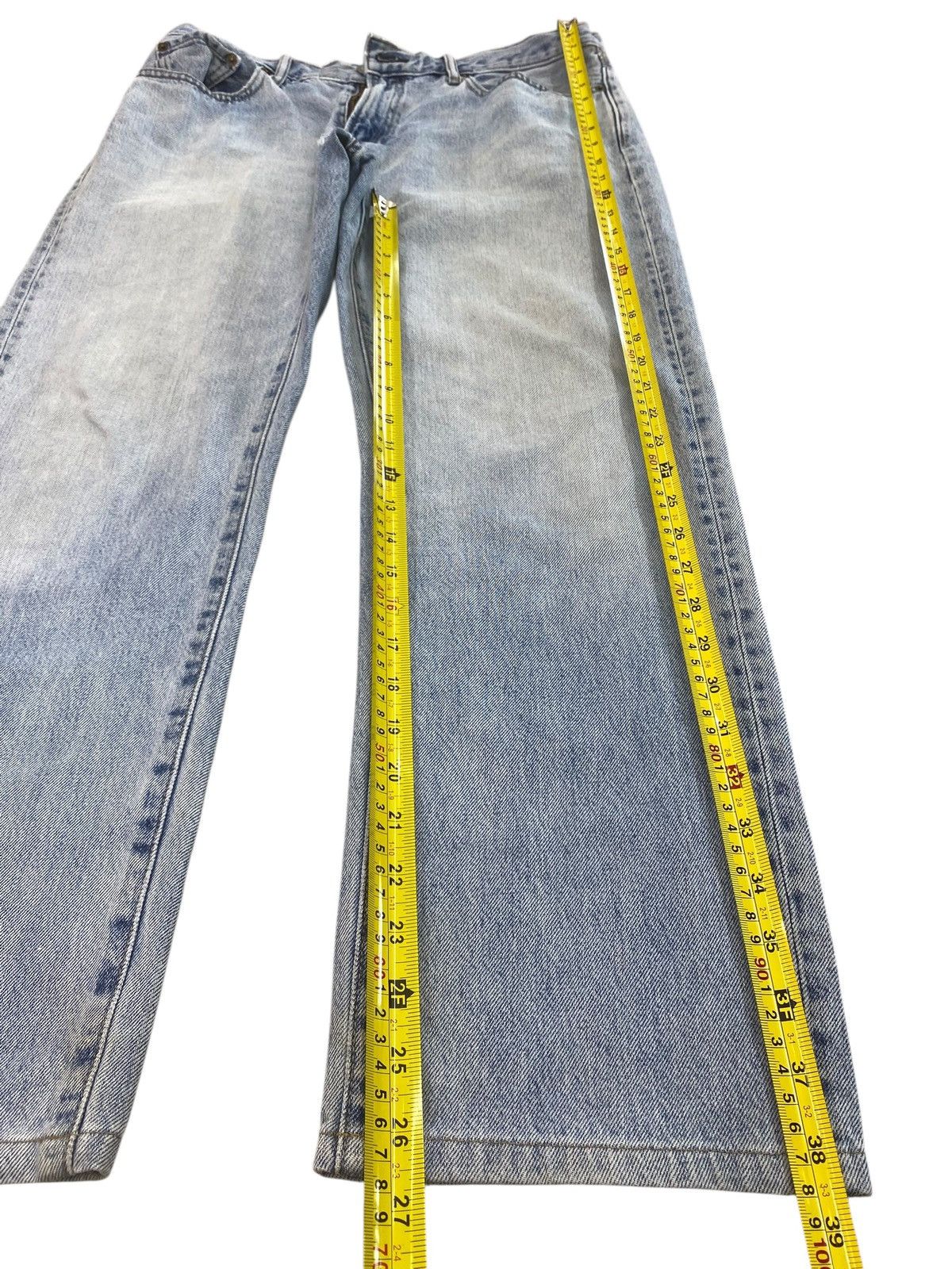 Uniqlo Uniqlo Acid Blue Wash Style Loose Jeans Size US 33 - 6 Thumbnail