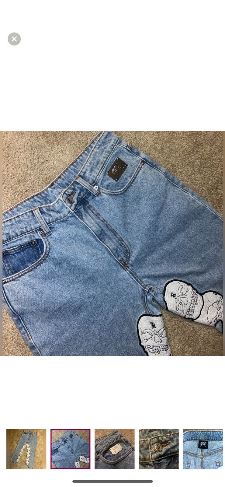 Revenge Revenge Skull Jeans Size US 32 / EU 48 - 2 Thumbnail