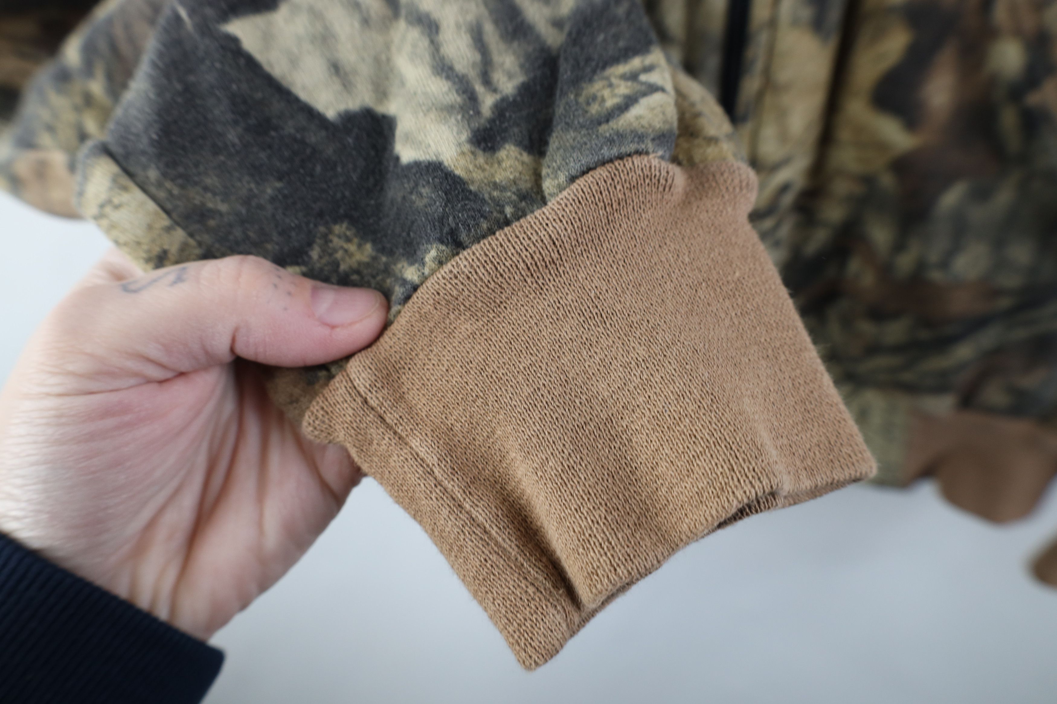 Vintage Vintage 90s Streetwear Fleece Lined Camouflage Hoodie USA Size US XL / EU 56 / 4 - 6 Thumbnail