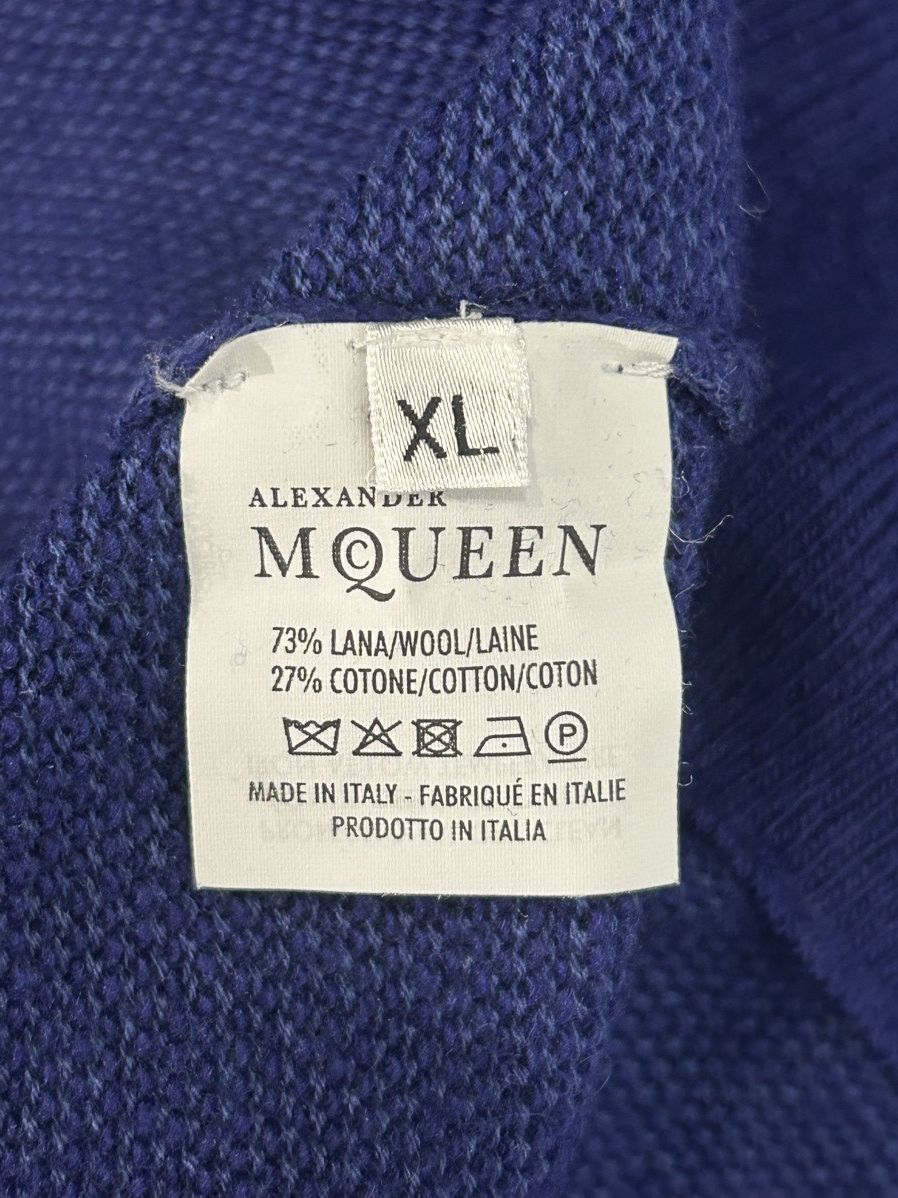 Alexander McQueen Alexander McQueen Skull Embossed Cotton Knit Sweater Size US XL / EU 56 / 4 - 10 Thumbnail
