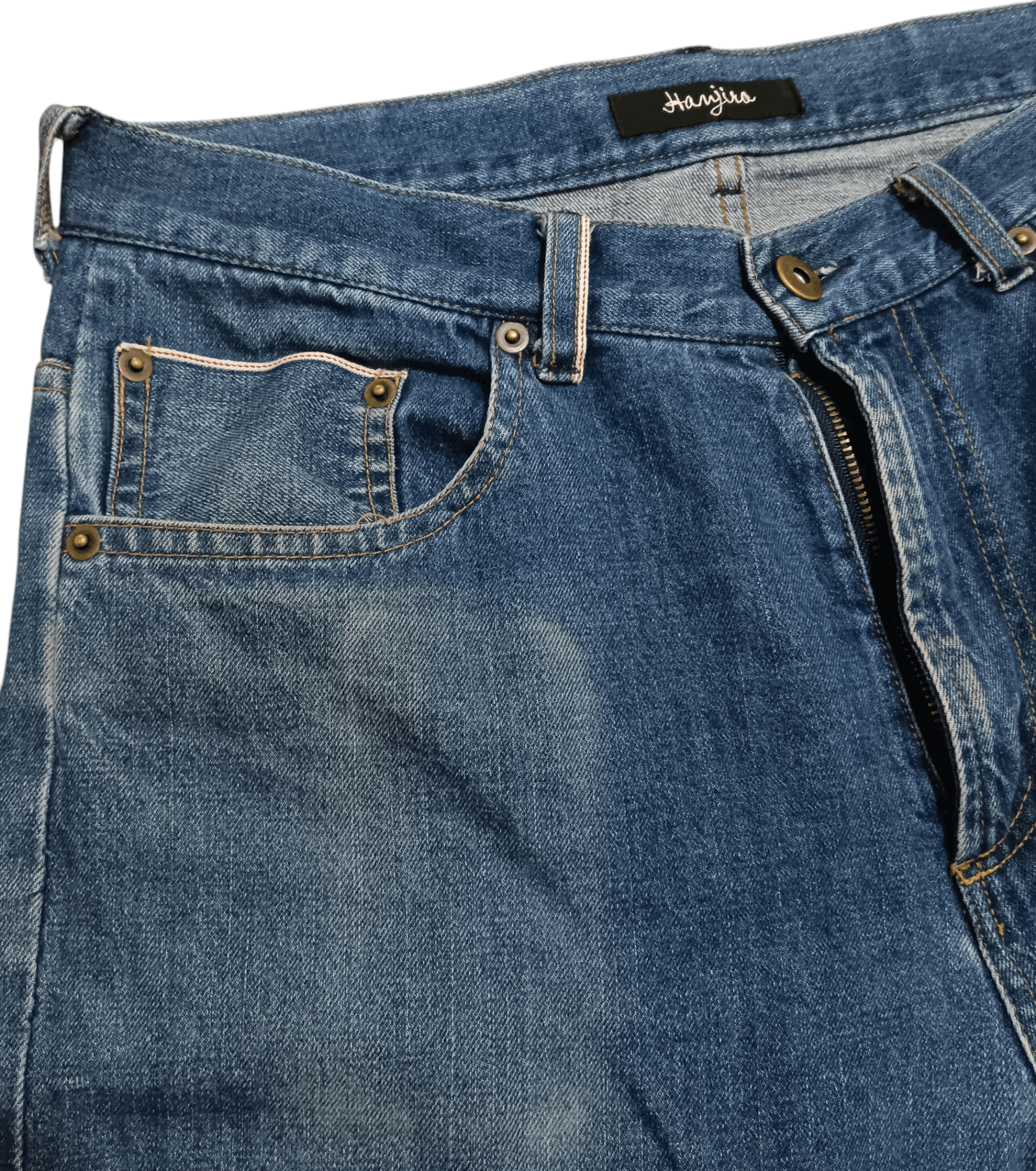 Blue Blue Japan VINTAGE HANJIRA SEASONED JEANS Size US 34 / EU 50 - 3 Thumbnail