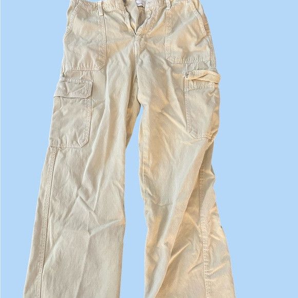 Zara Zara Men's Cargo Pants - Cream Size US 29 - 1 Thumbnail