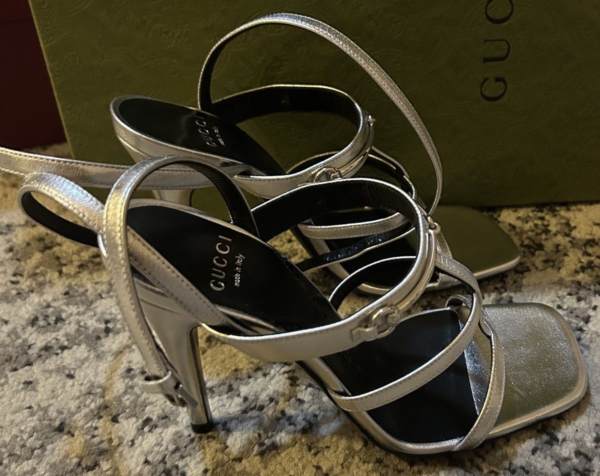 Gucci Gucci Roman Slim Horsebit Wdivine 105 Sandal Size US 6.5 / IT 36.5 - 4 Thumbnail